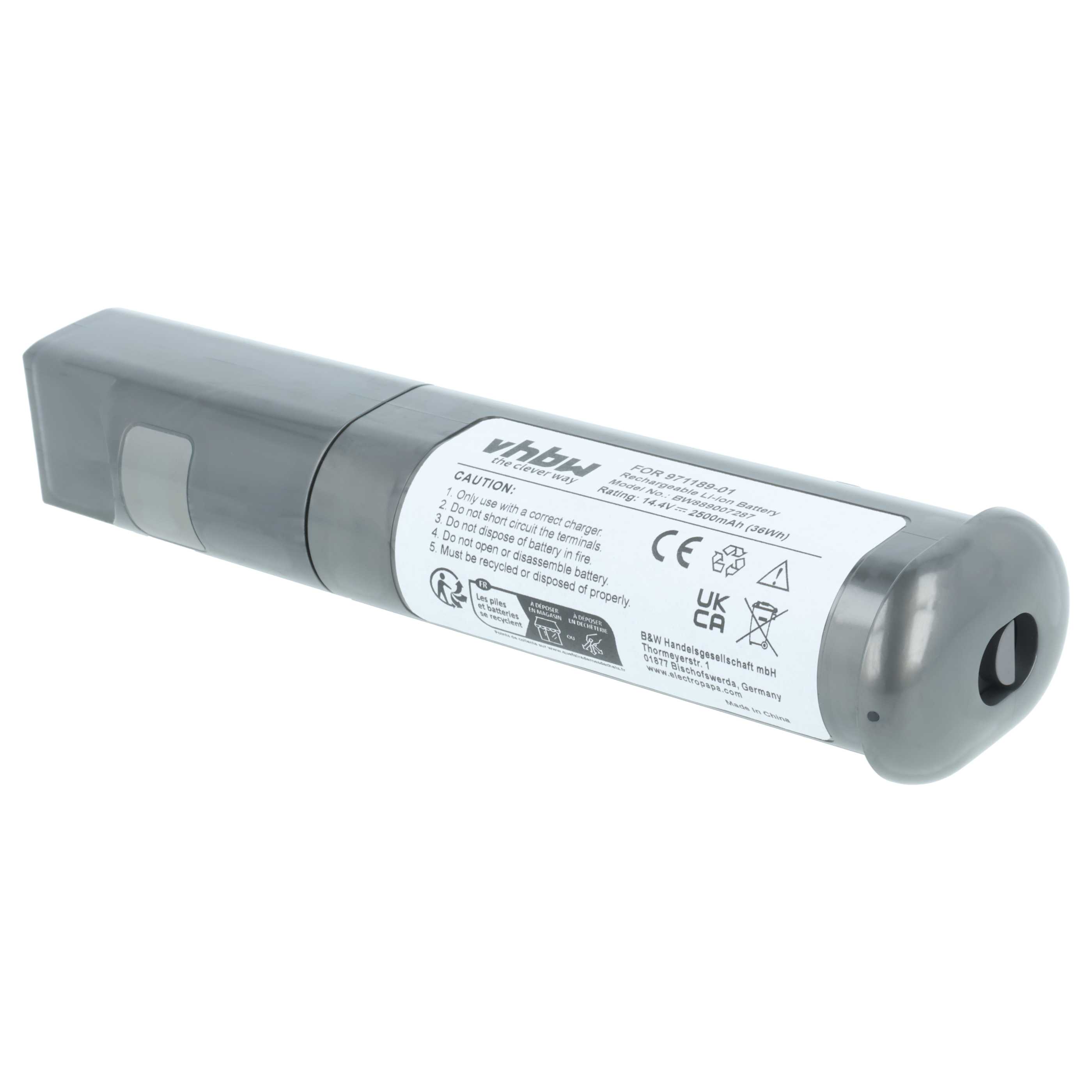 Battery replaces Dyson 971189-01, SV19, 414127-02 for Dyson 2500mAh, 14.4V, Li-Ion
