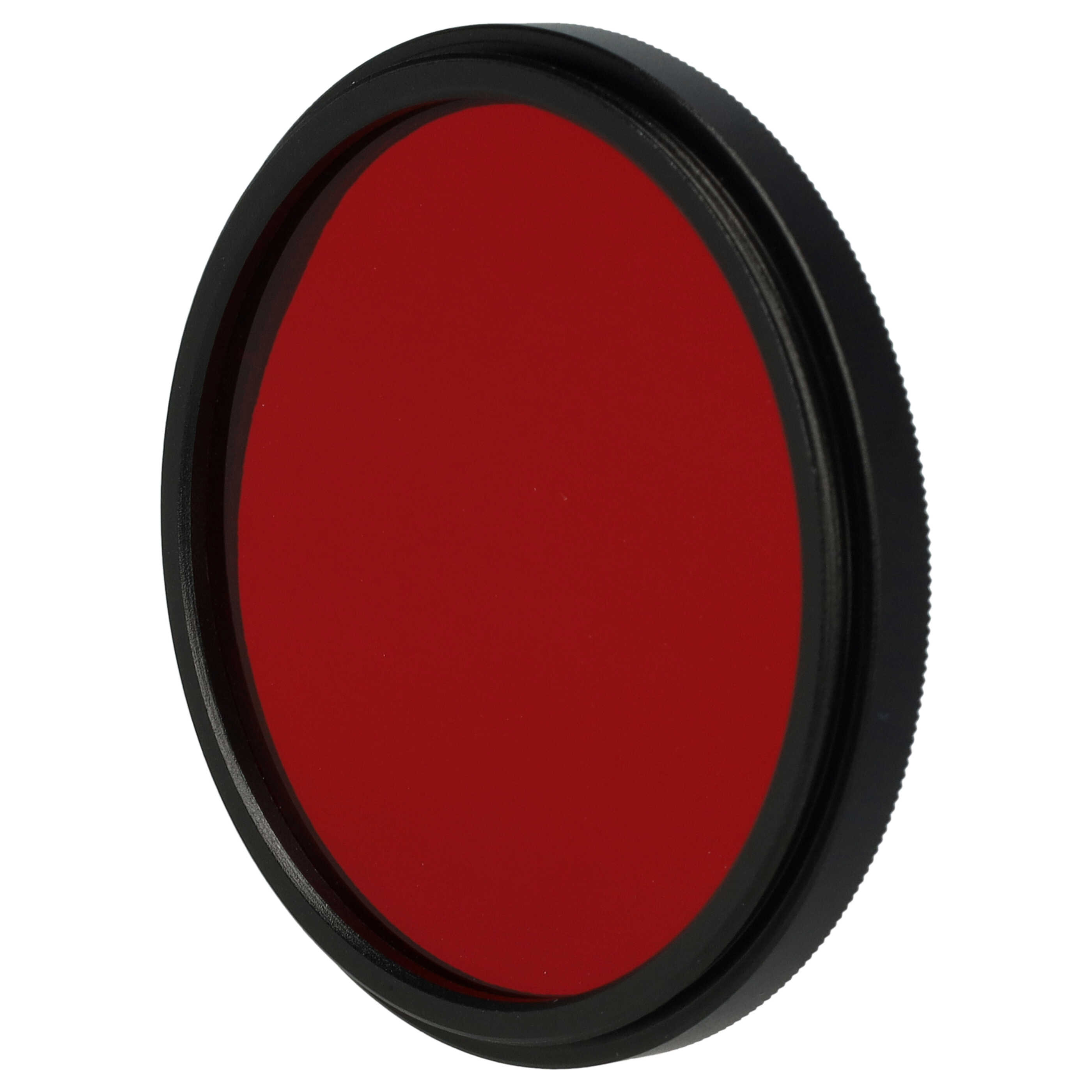 Filtr fotograficzny na obiektywy z gwintem 49 mm - filtr czerwony