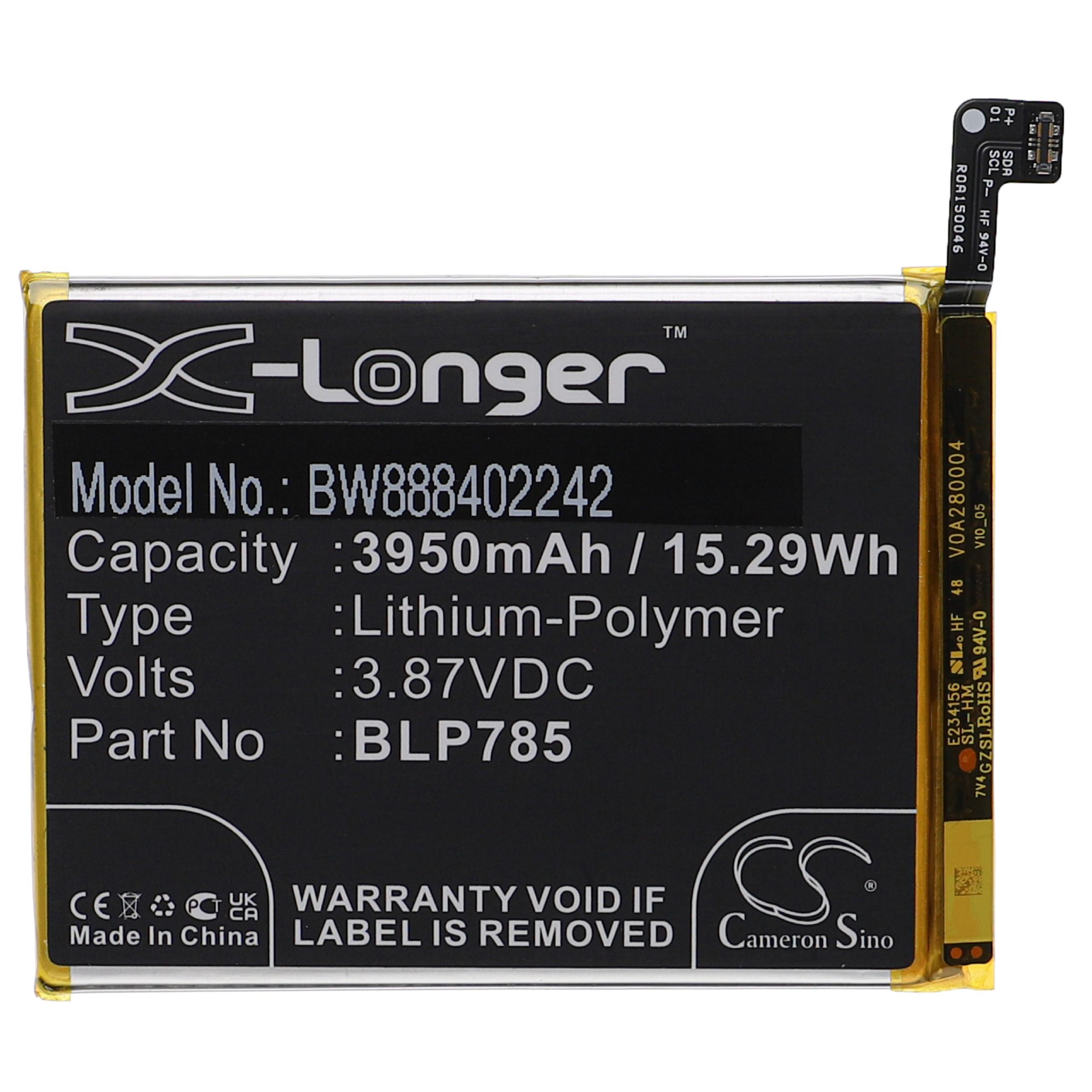 Batteria sostituisce Oneplus BLP785 per cellulare OnePlus - 3950mAh 3,87V Li-Poly