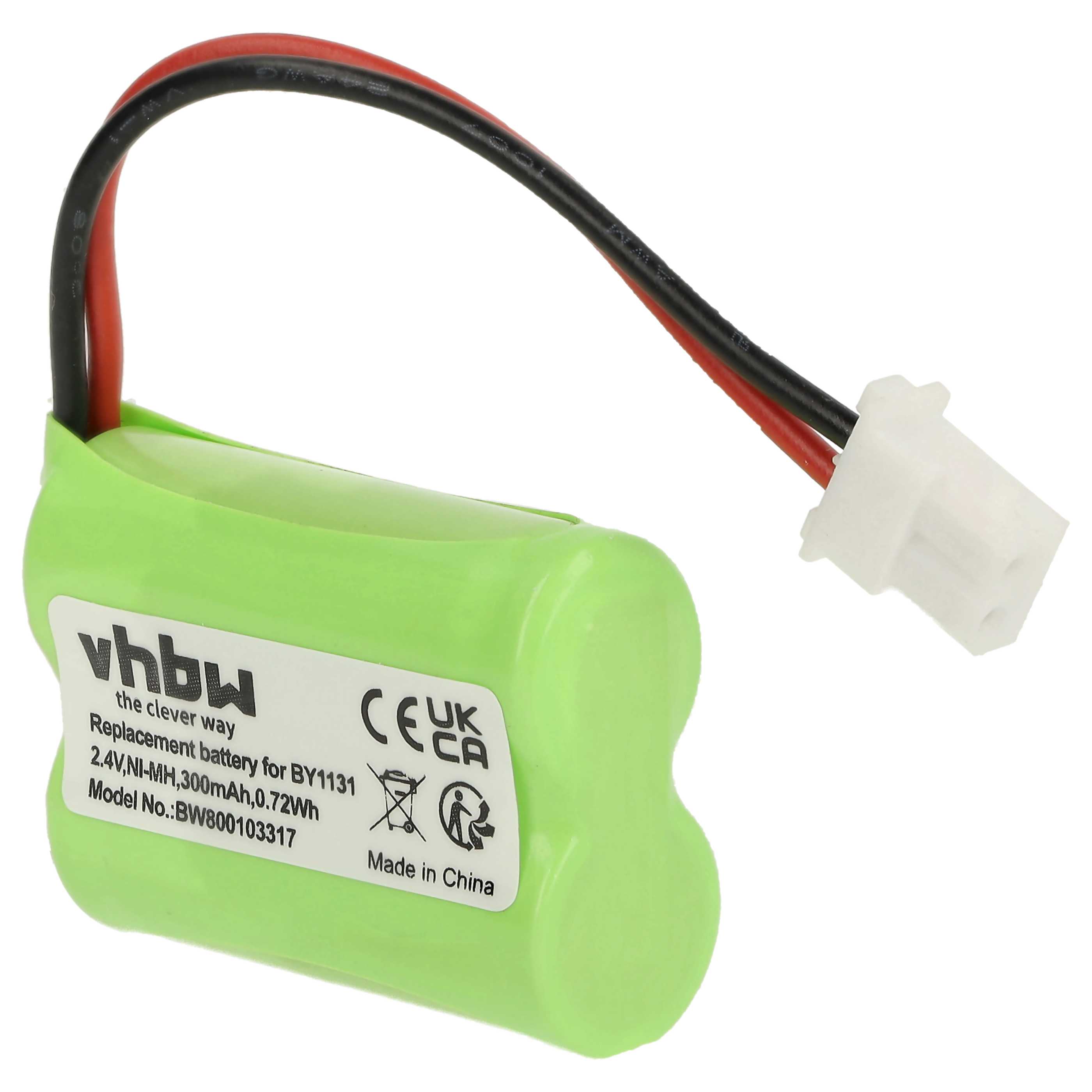 Baby Monitor Battery replaces Motorola BY1131 - 300 mAh 2.4 V NiMH