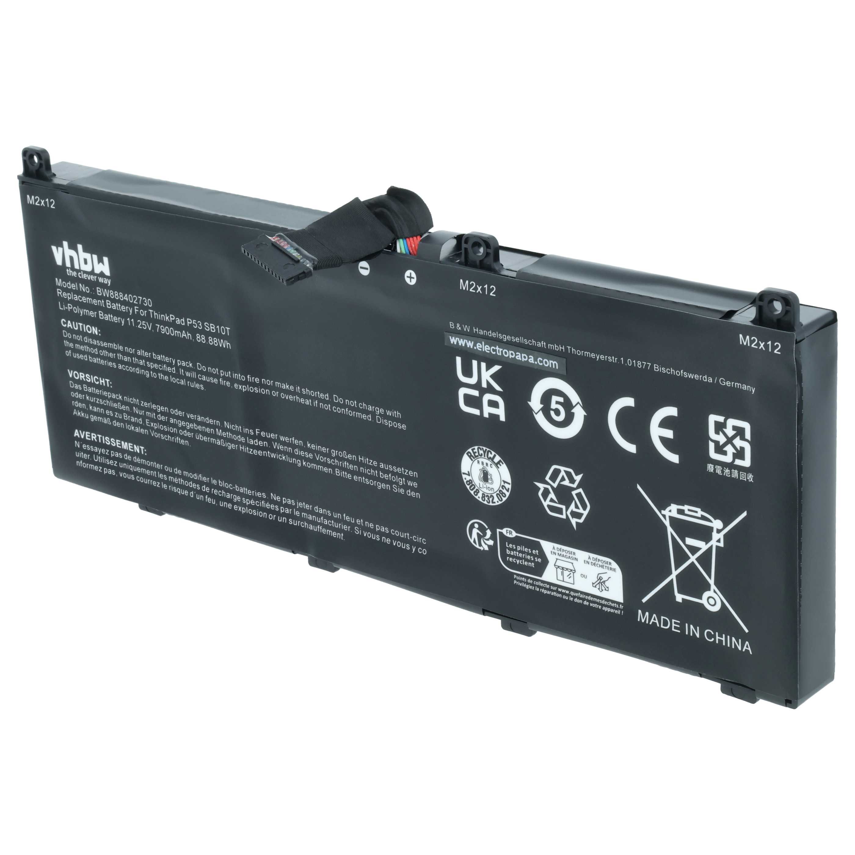 Akumulator do laptopa zamiennik Lenovo L18M6P90, SB10K97664, 5B10W13901, L18C6P90 - 7900 mAh 11,25 V LiPo
