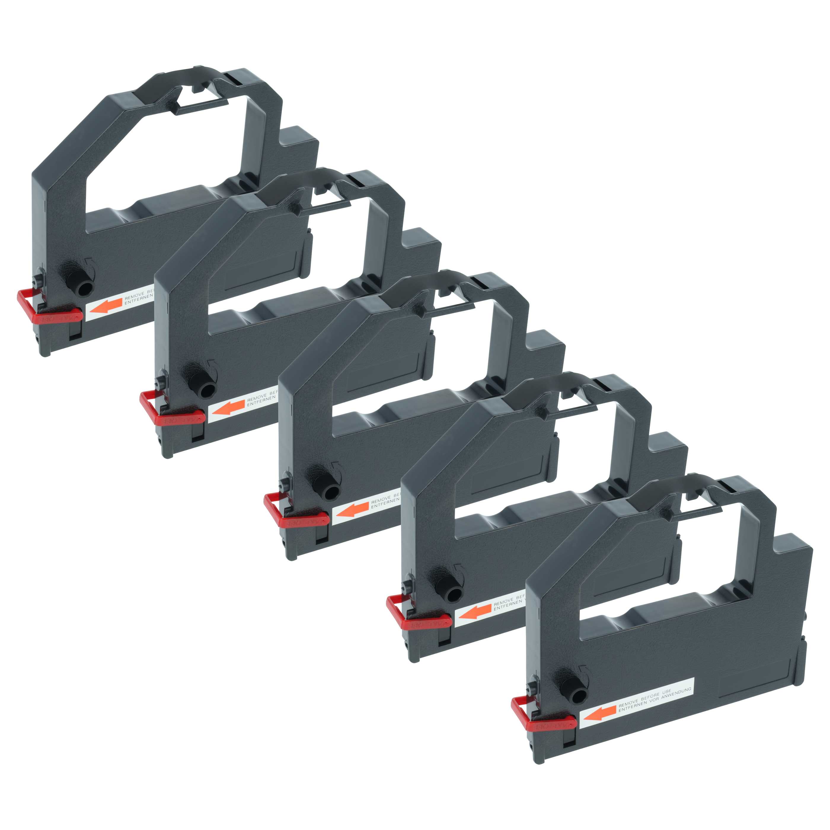 5x Ink Ribbon replaces 50023284 for Telenorma Dot Matrix, Receipt Printer etc. - Black