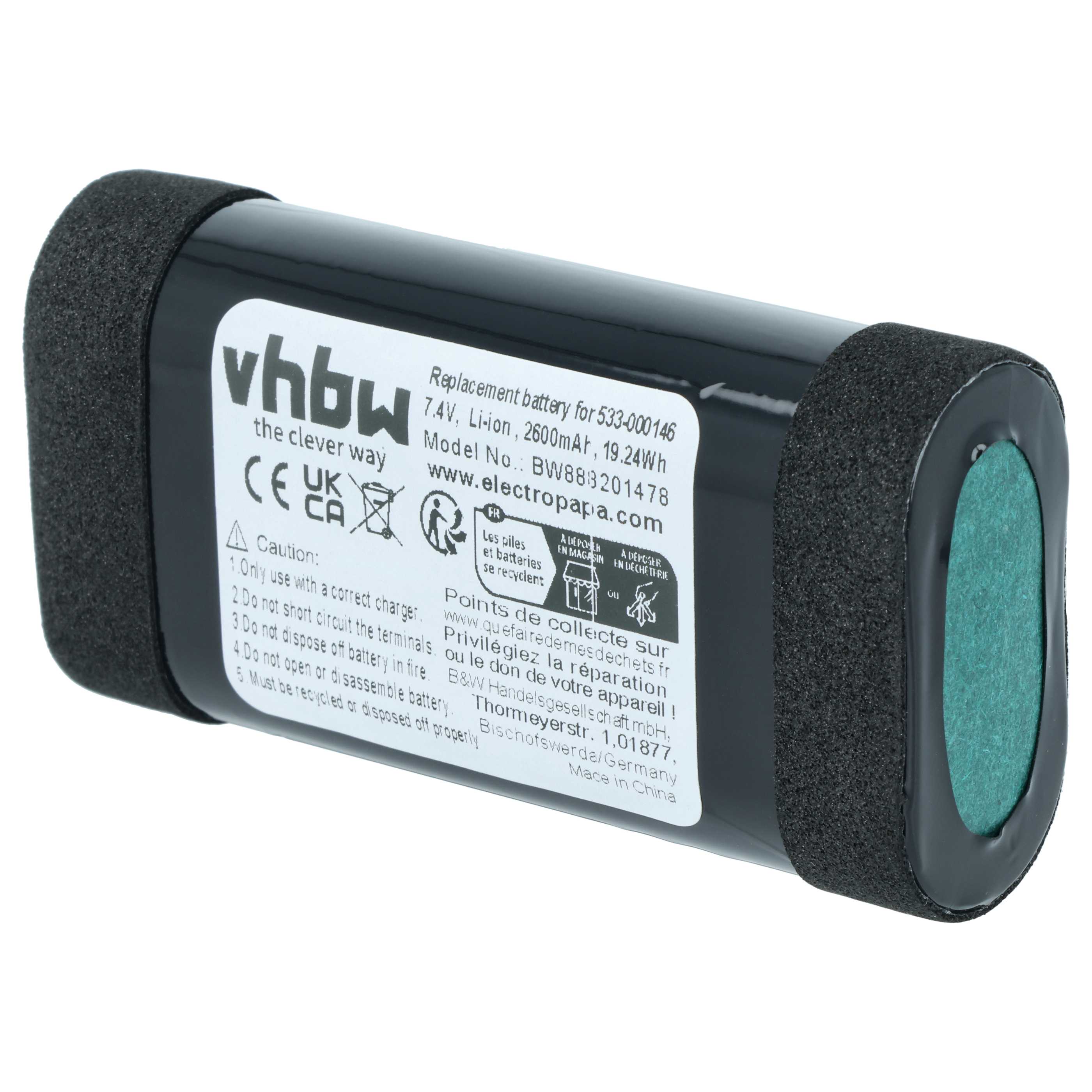 Akumulator do głośnika Logitech zamiennik Logitech 533-000146 - Li-Ion 2600mAh