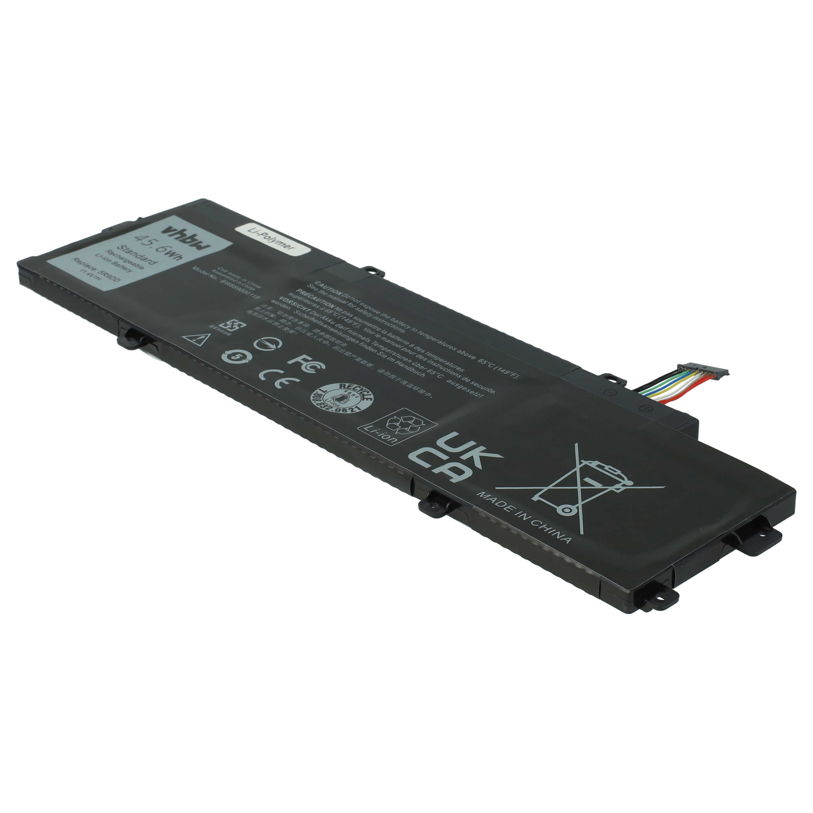 Akumulator do laptopa zamiennik Dell 5R9DD, 0KTCCN, KTCCN, E225846, 05R9DD, XKPD0, P22T - 4000 mAh 11,4 V LiPo