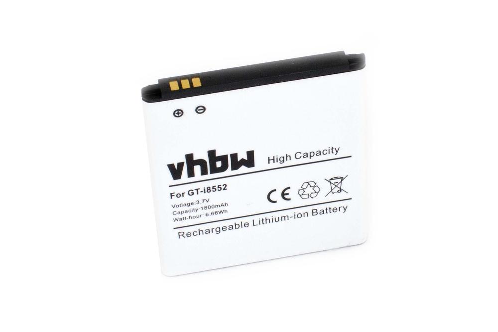 Batterie remplace Samsung EB585157LU, EEB585157VK pour téléphone portable - 1800mAh, 3,7V, Li-ion