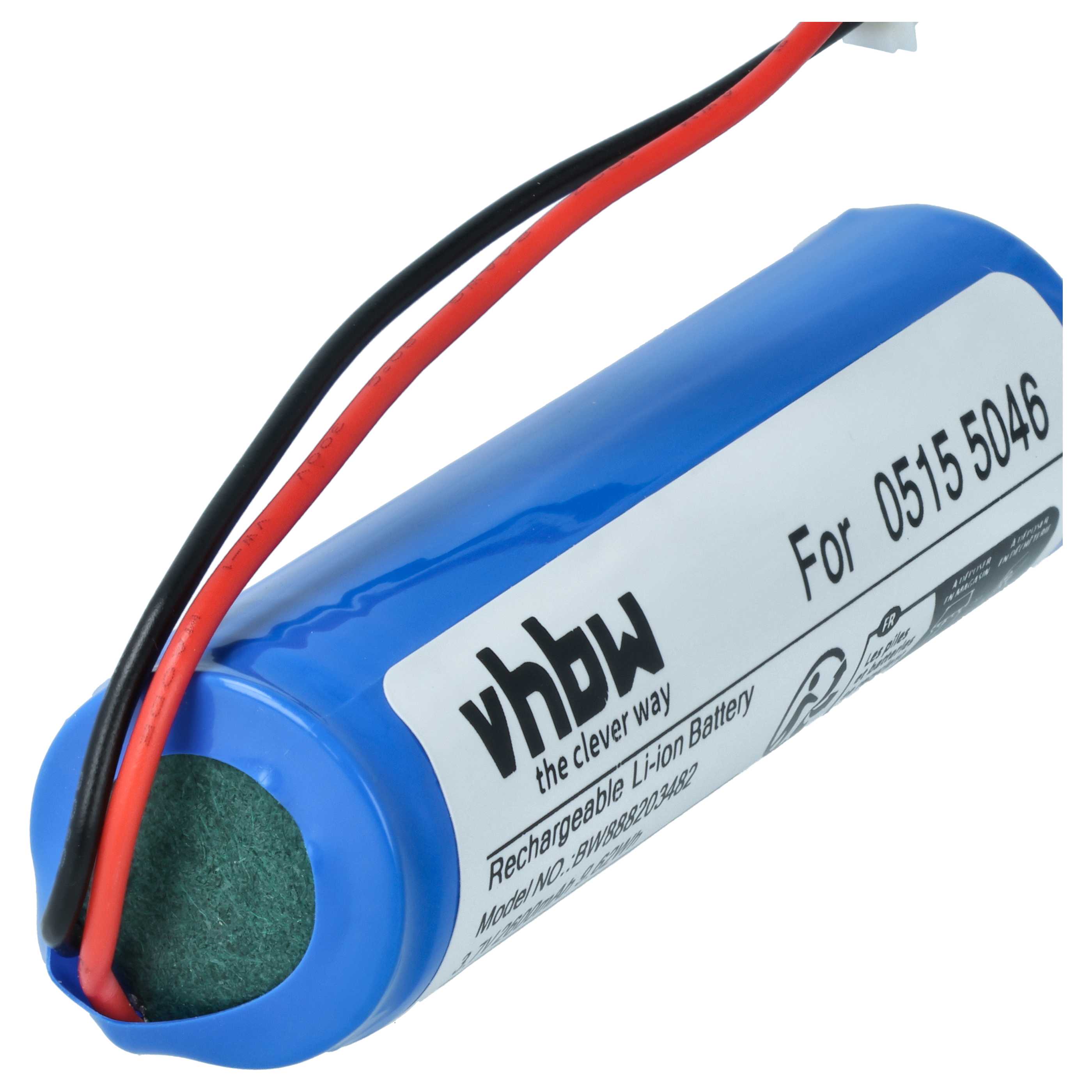 Messtechnik-Akku als Ersatz für Testo 0515 5046 für Testo - 2600mAh 3,7V Li-Ion
