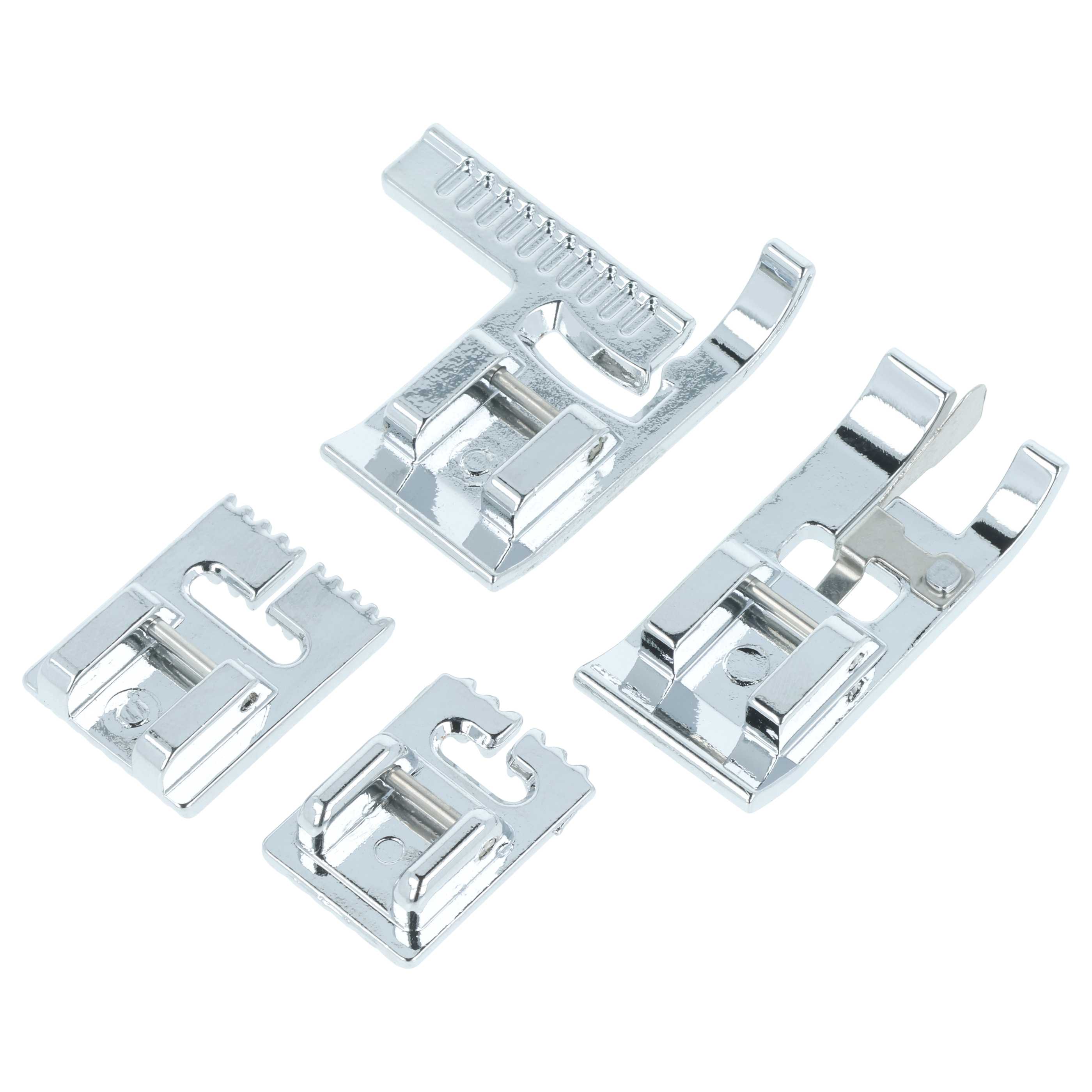 Set de 32x prensatelas con eje de pie bajo para máquinas de coser