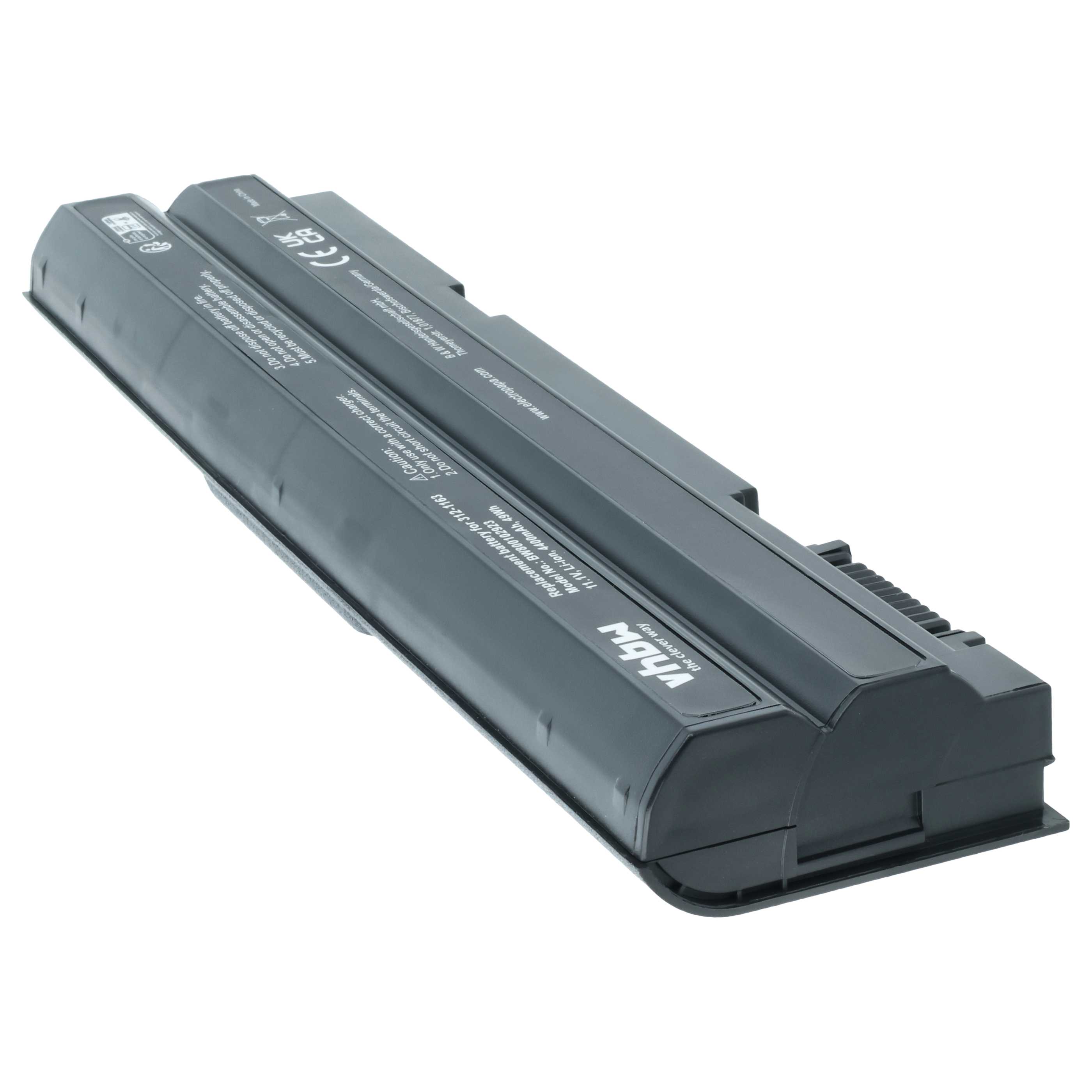 Akumulator do laptopa zamiennik Dell 2P2MJ, 04NW9, 0DTG0V, 05G67C, 312-1163 - 4400 mAh 11,1 V Li-Ion, czarny