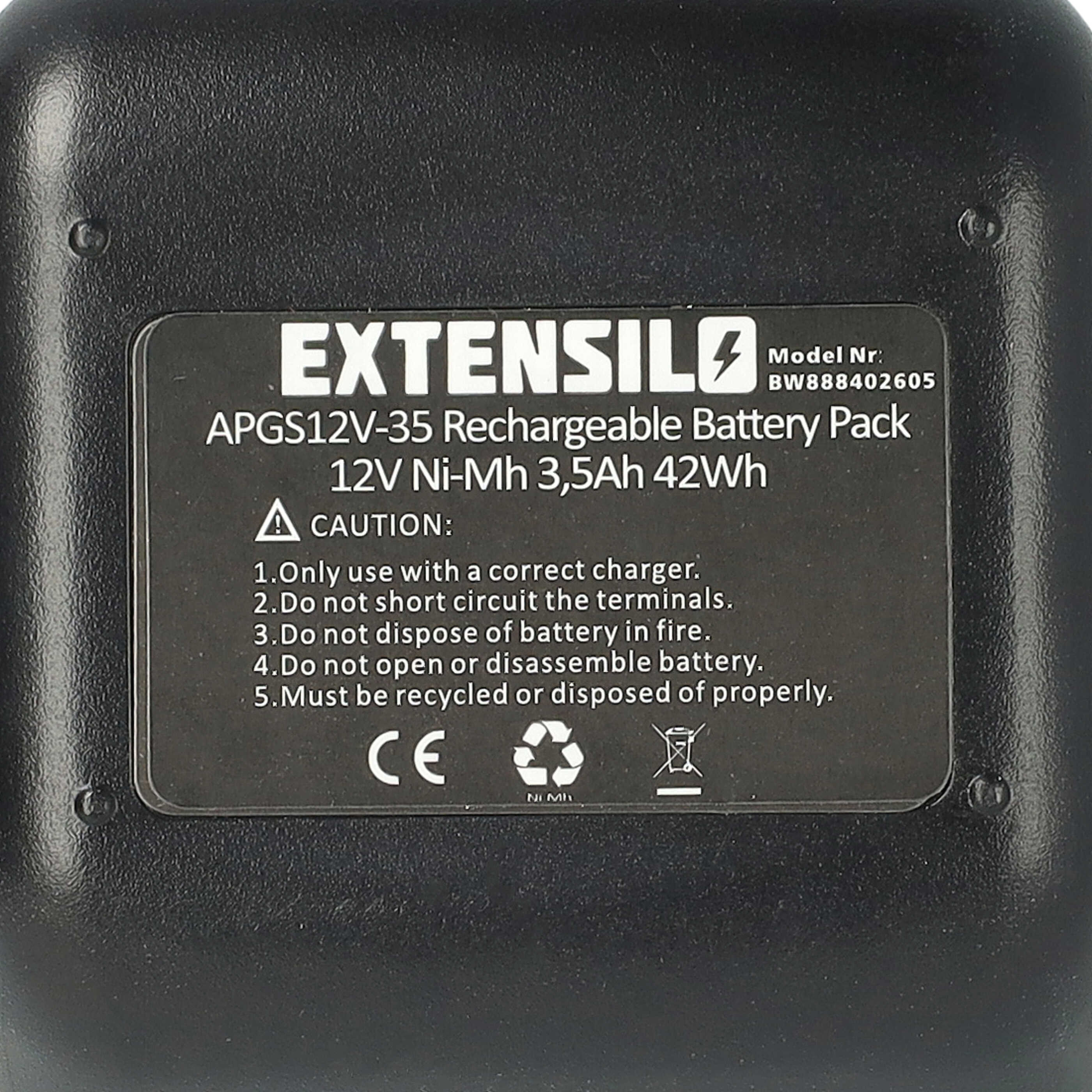 Battery replaces Gesipa CPT12/2 EHD Blind Rivet Gun - 3500 mAh, 12 V, NiMH