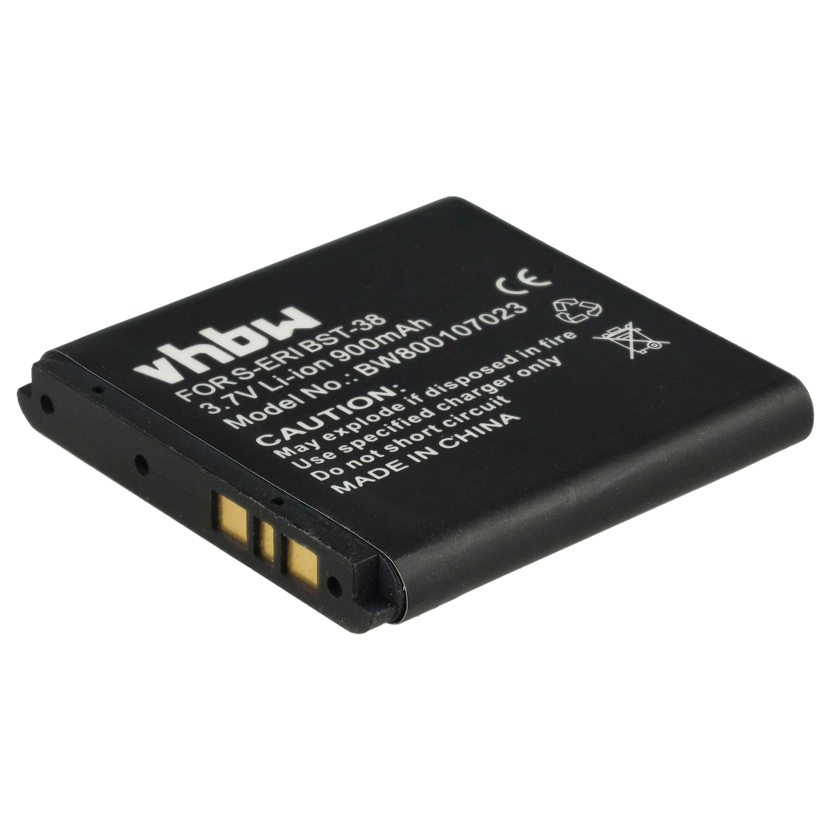 Akumulator do telefonu smartfona zamiennik Sony Ericsson BST-38 - 900 mAh 3,7 V Li-Ion