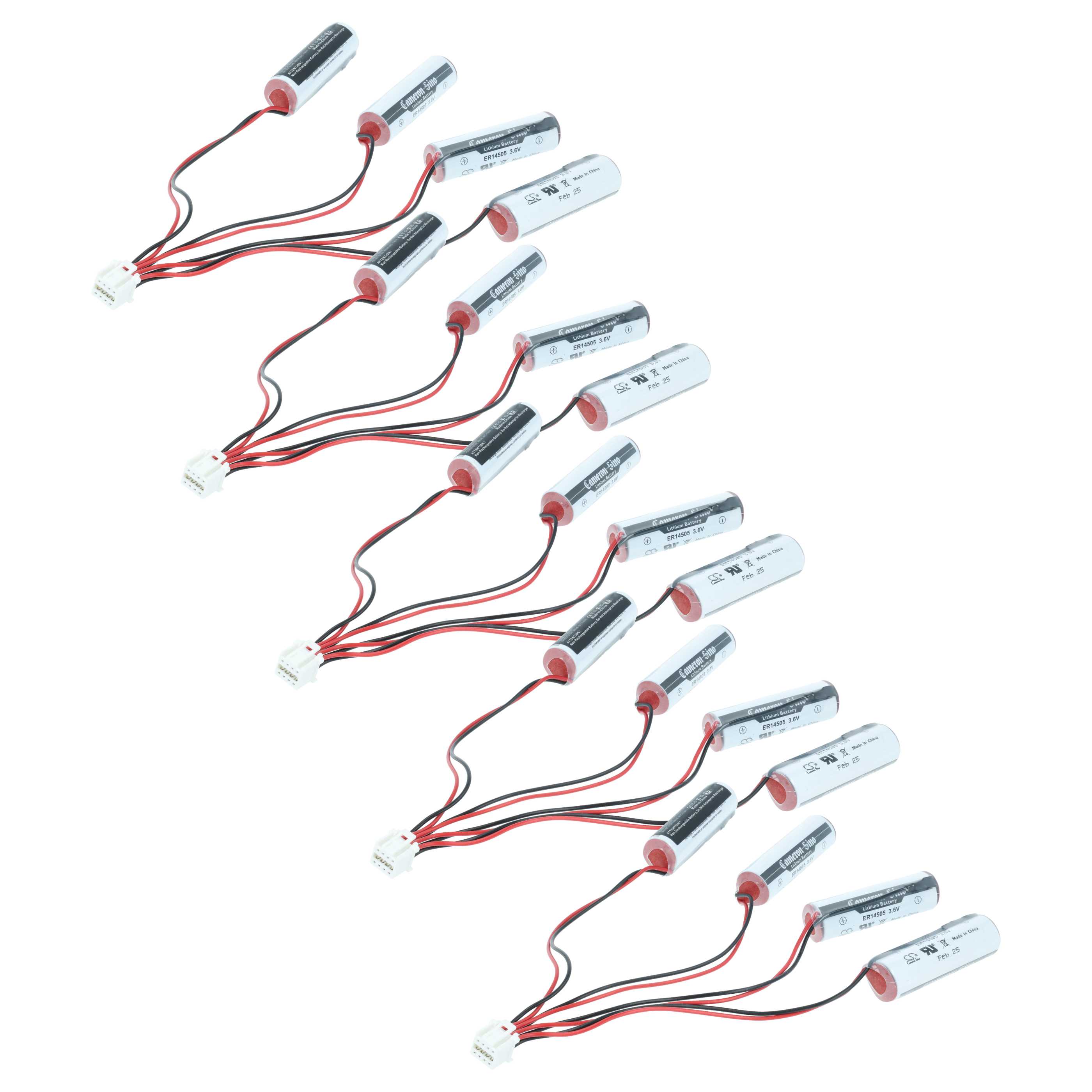 5x Bateria do robota przemysłowego zamiennik Yaskawa HW0470360-A - 2400 mAh 3,6 V Li-SOCl2
