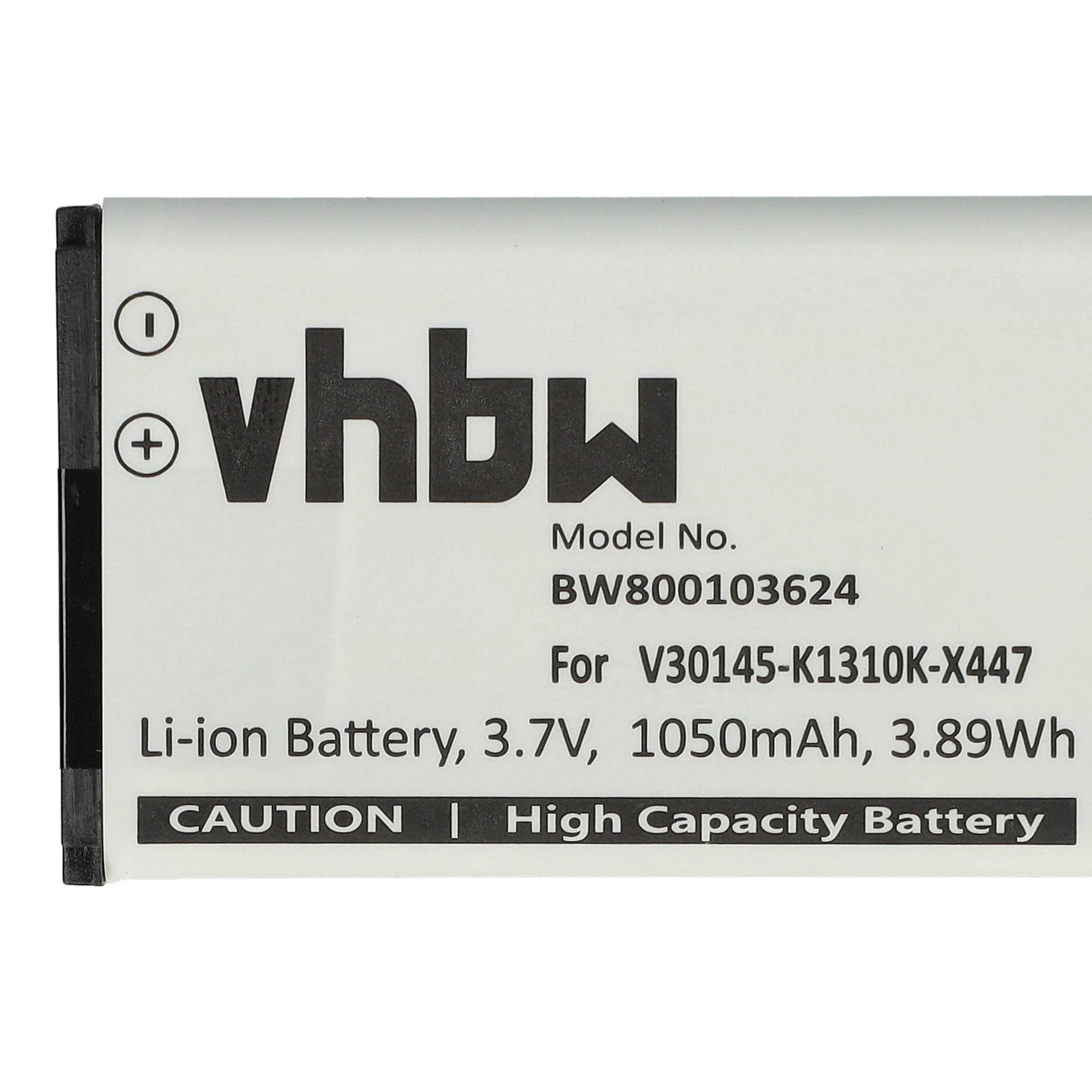 Batterie remplace Siemens V30145-K1310K-X447 pour téléphone - 1050mAh 3,7V Li-ion