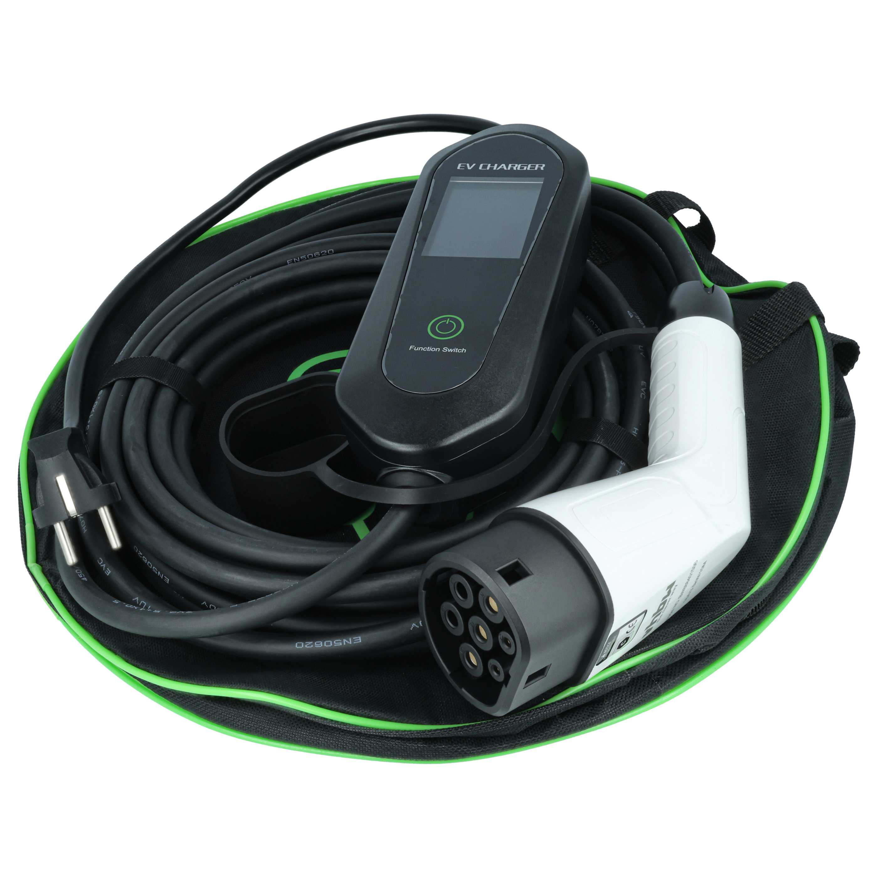 Kabel do ładowania do auta elektrycznego Fiat Panda - typ 2 do euro, 1-fazowy, 16 A, 3,5 kW, 10 m