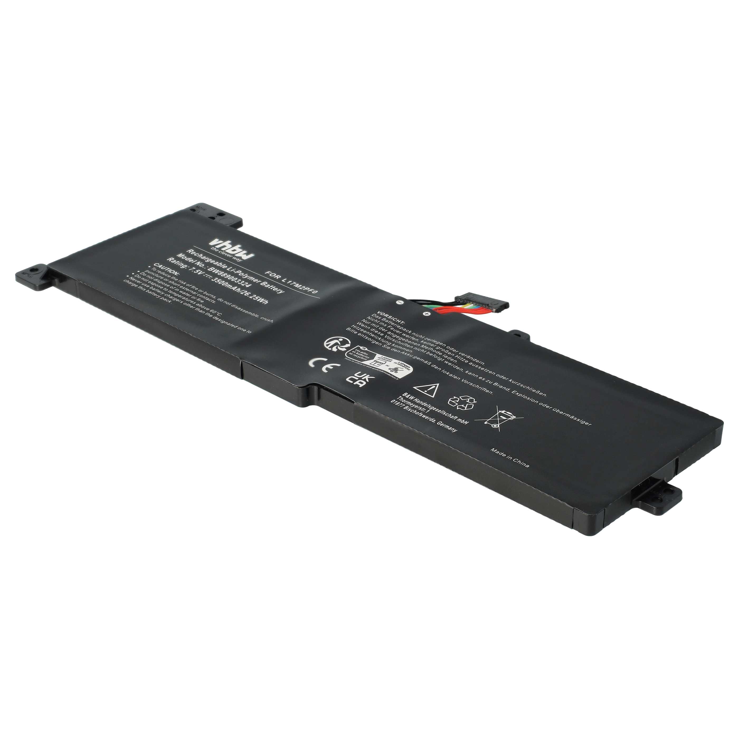 Akumulator do laptopa zamiennik Lenovo 5B10Q62138, 5B10Q62139, 5B10Q41211 - 3500 mAh 7,5 V LiPo, czarny