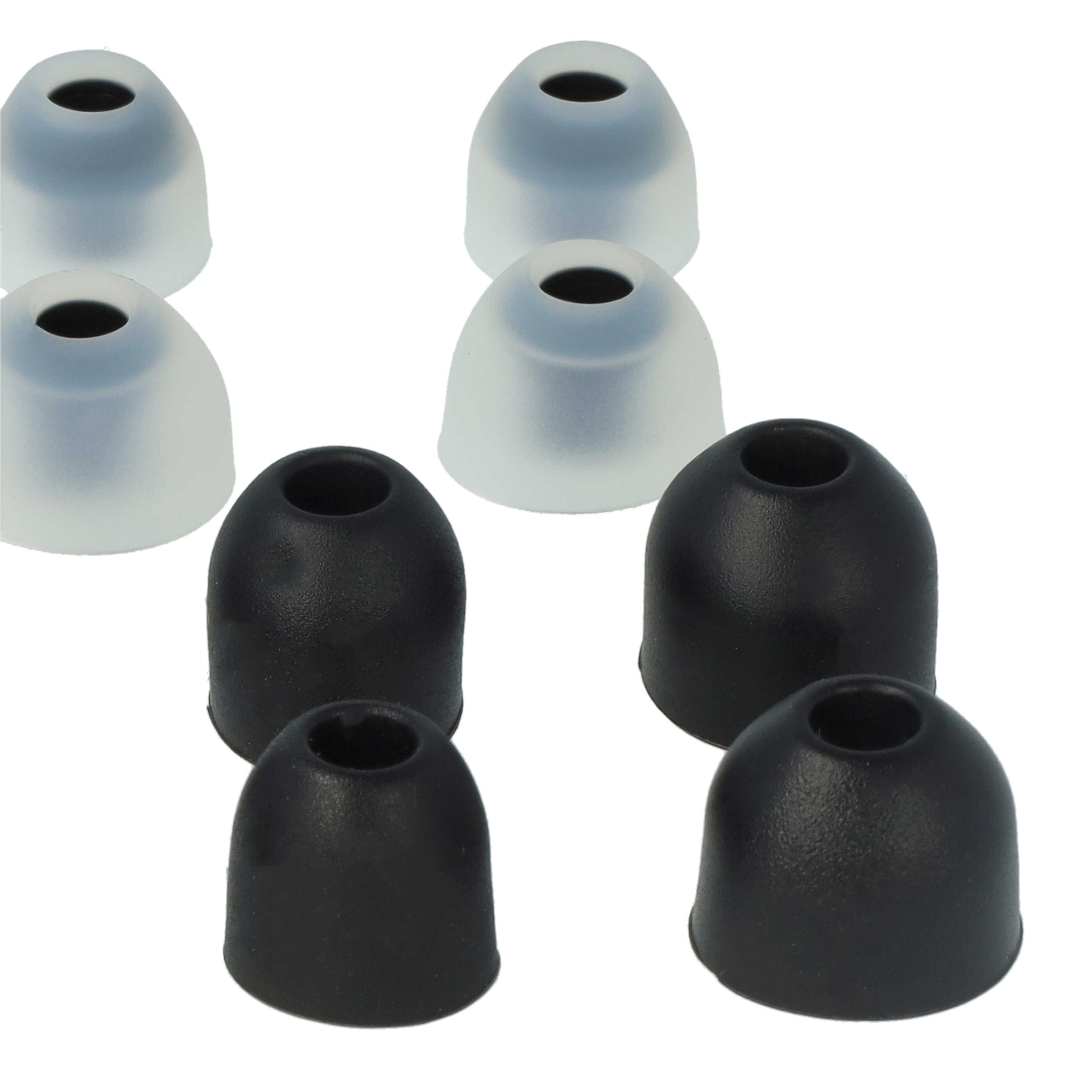 Nakładki na słuchawki douszne Sony WF-1000XM3, WF-1000XM4 - 7 par, silikon, czarny/biały
