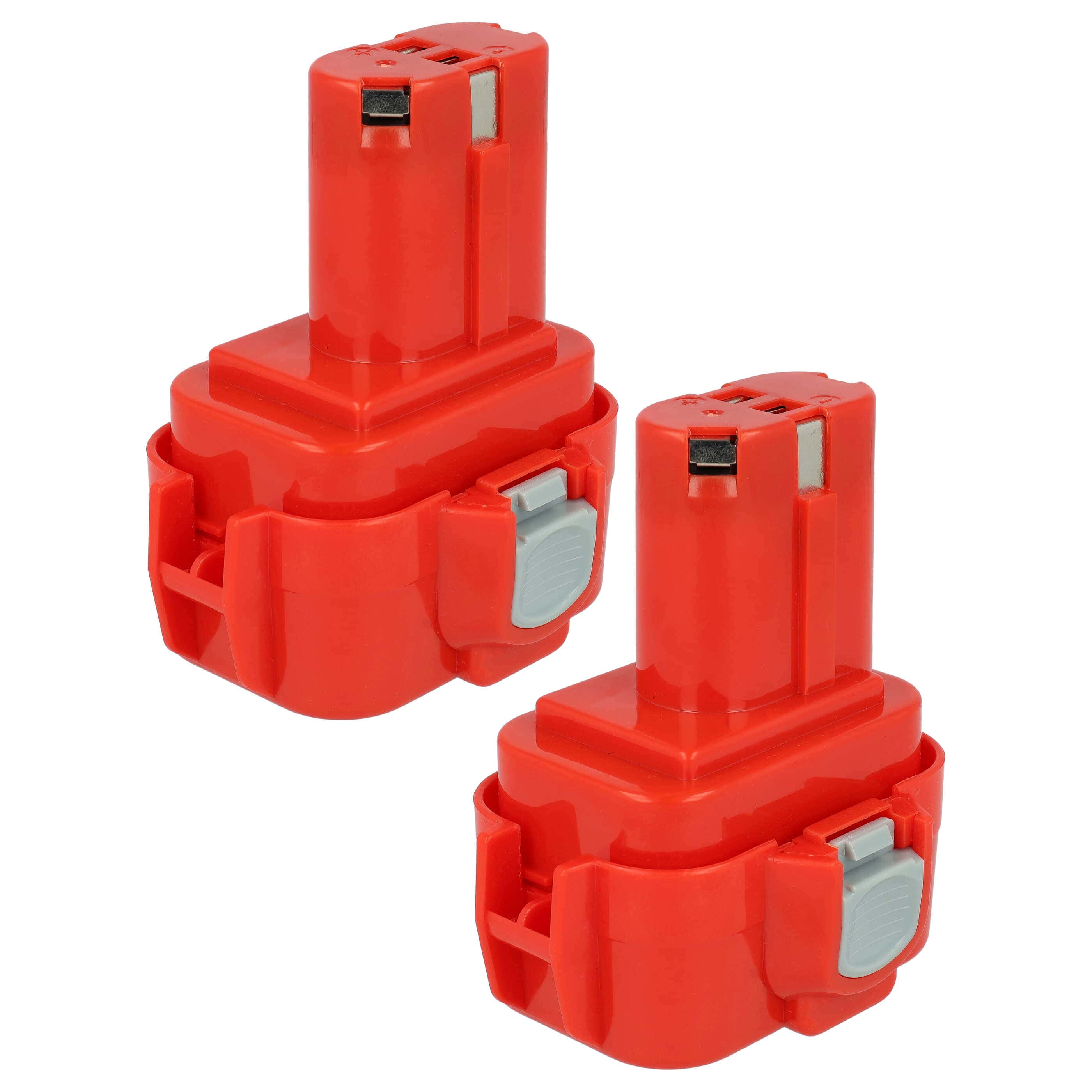 2x Battery replaces Makita 192321-5, 192404-1, 192019-4, 192534-8 Electric Power Tool - 3300 mAh, 9.6 V, NiMH