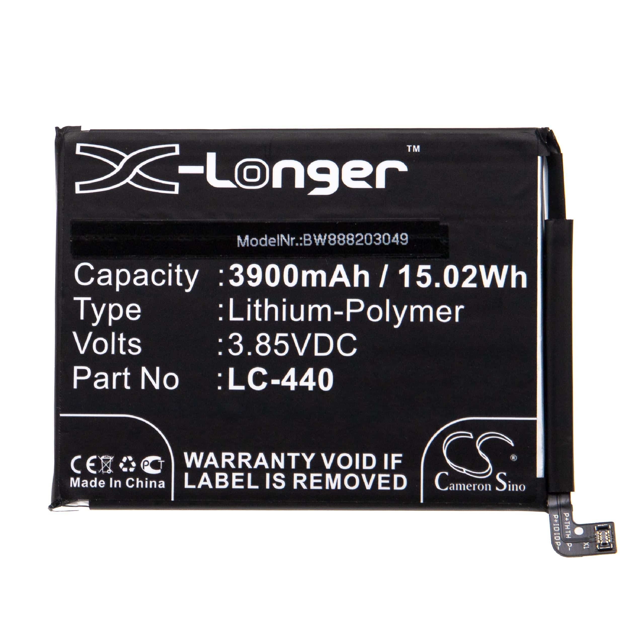 Mobile Phone Battery Replacement for Nokia LC-440 - 3900mAh 3.85V Li-polymer
