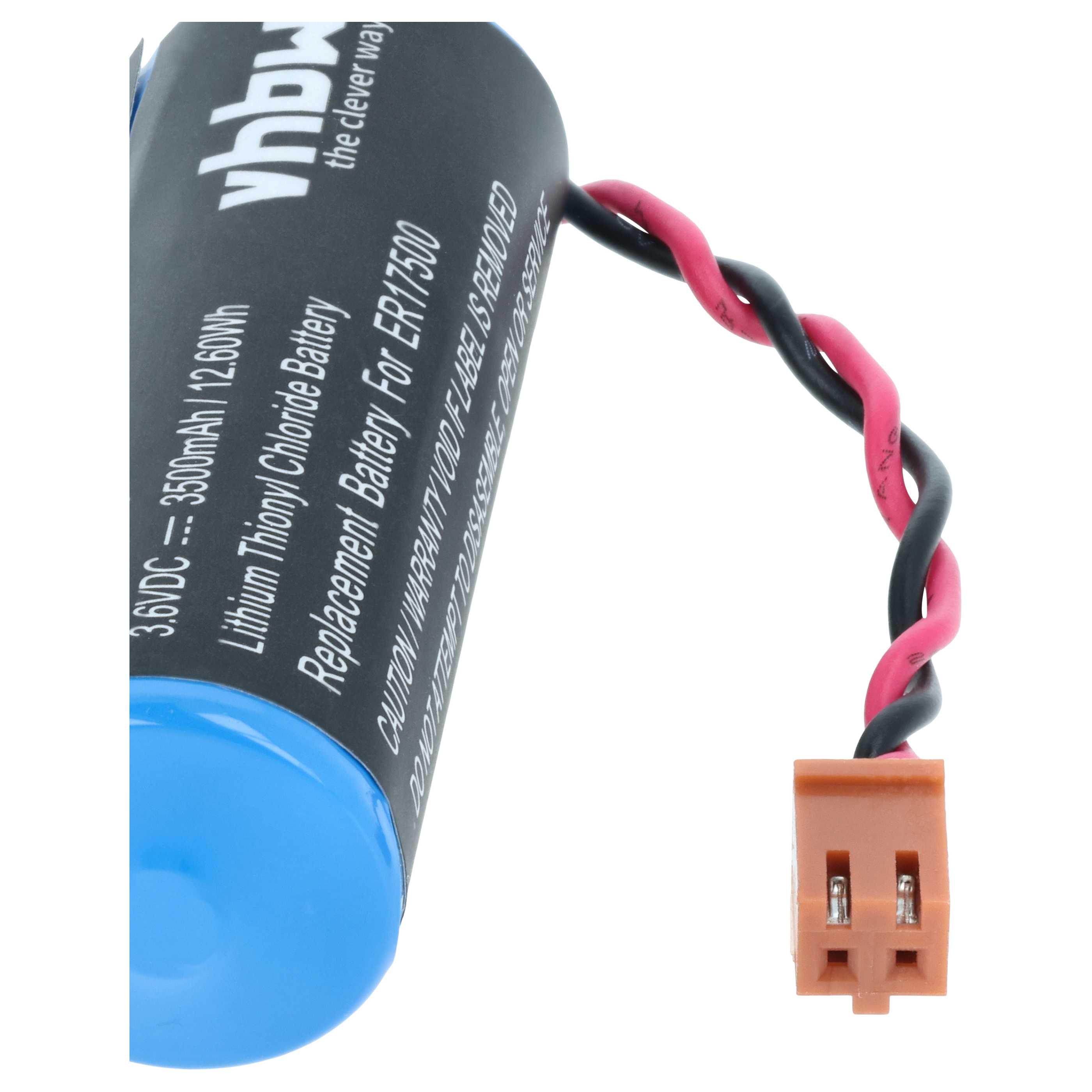 Batería reemplaza Omron CS1W-BAT01 para controlador (3500 mAh, 3,6 V, Li-SOCl2)