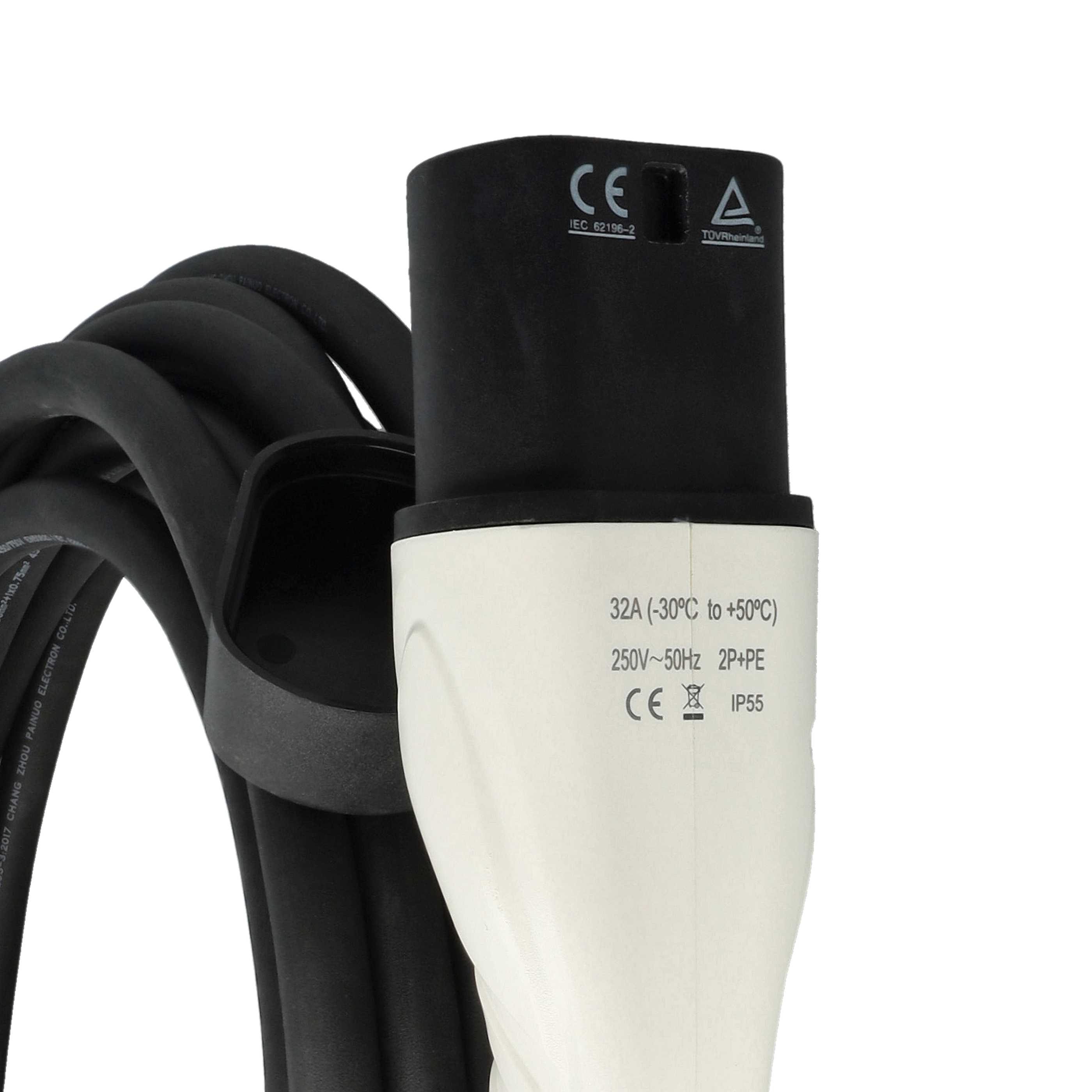 Charging Cable - Type 2 to Type 2 Cable, Single-Phase, 32 A, 7 kW, 10 m