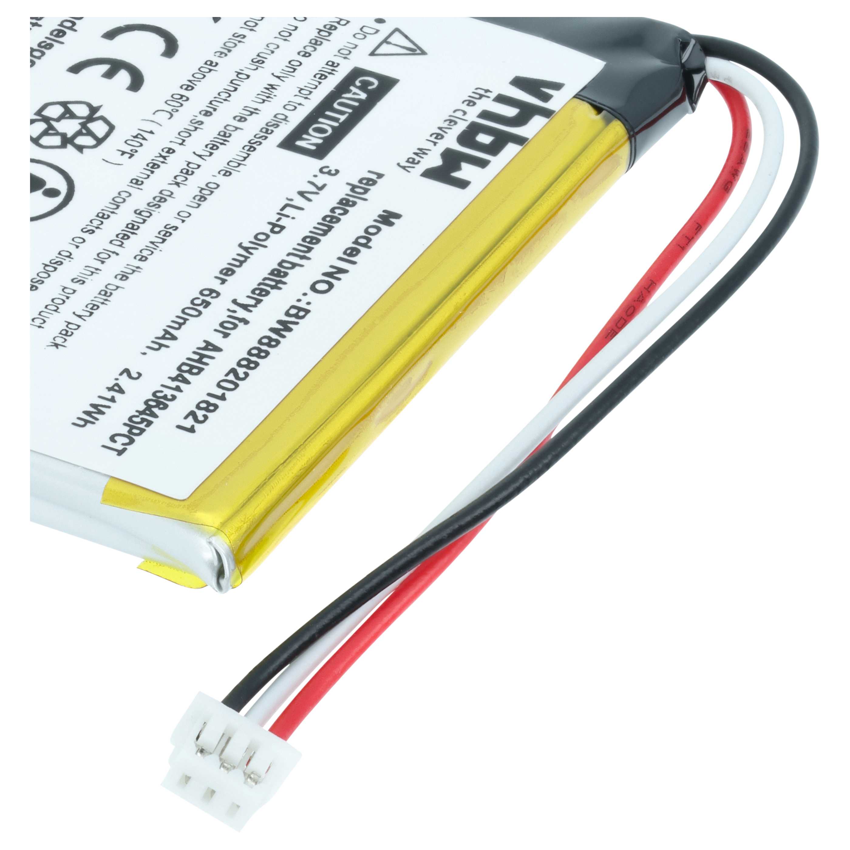 Akumulator do słuchawek bezprzewodowych zamiennik Sennheiser 507271-88, AHB413645PCT - 650 mAh 3,7 V LiPo