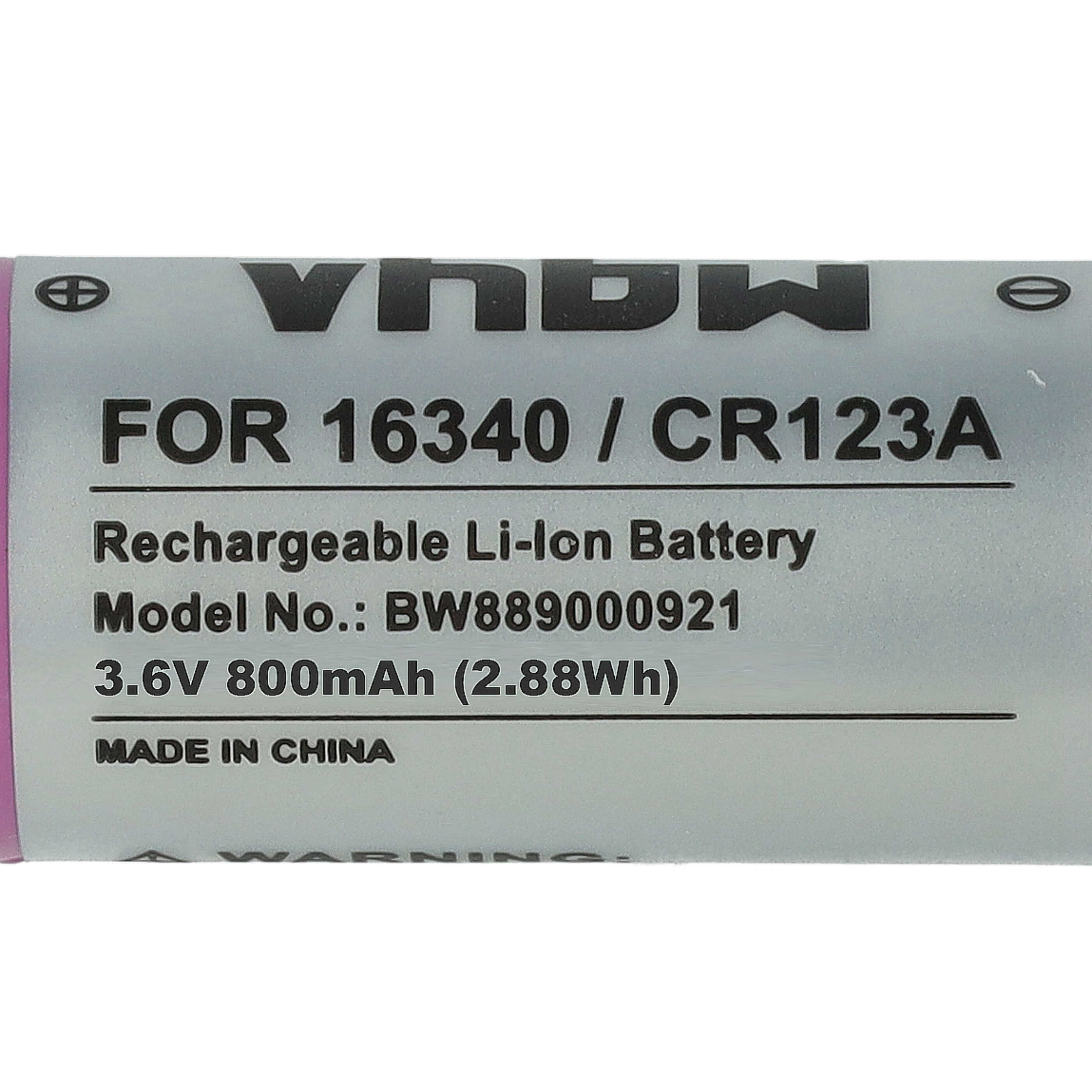 Chargeur double avec 2x batteries CR123A (800 mAh) pour batteries Li-ion Gigaset, , Sommer Motion Sensor One X
