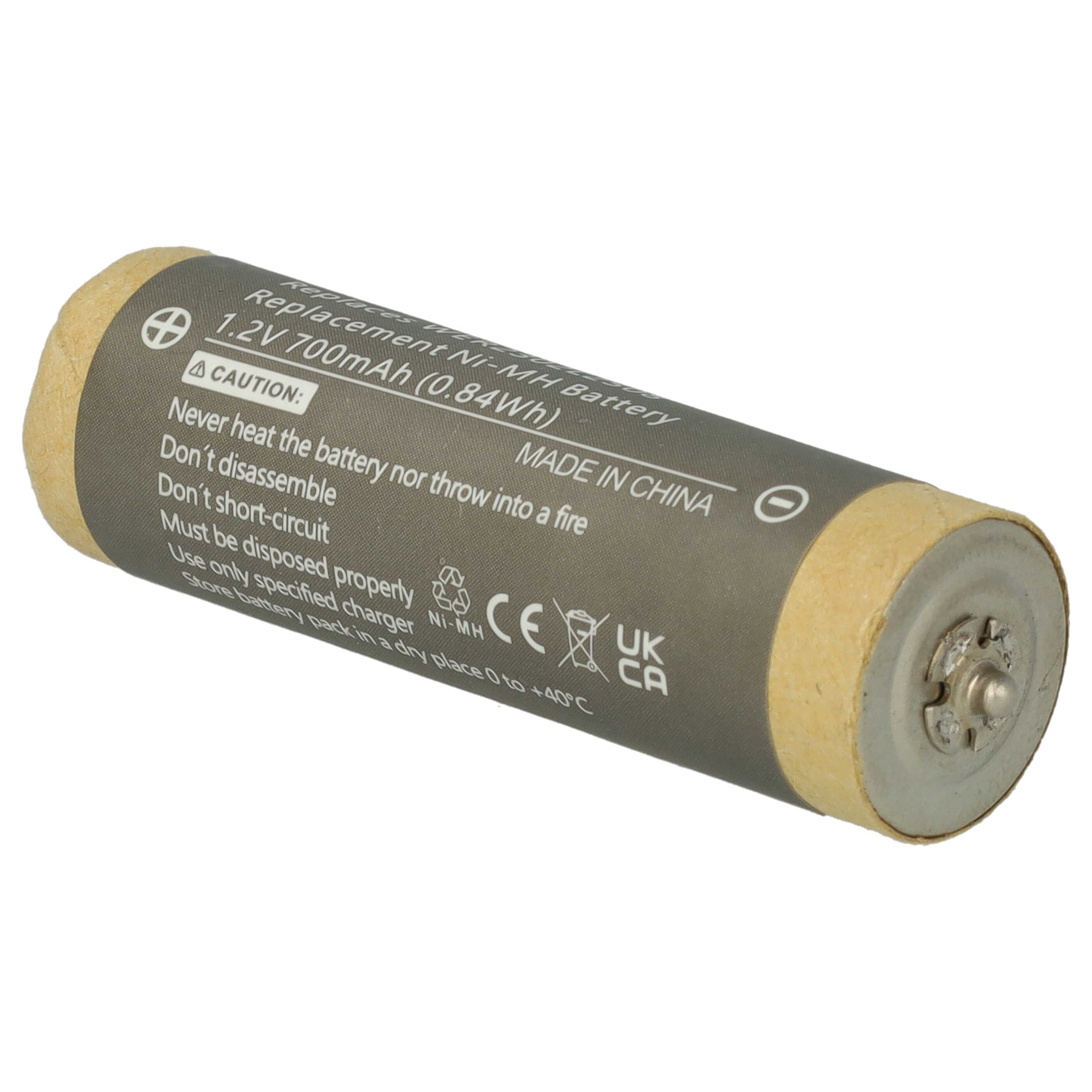 Batería reemplaza Panasonic WER2302L2508 para afeitadora Panasonic - 700 mAh 1,2 V NiMH