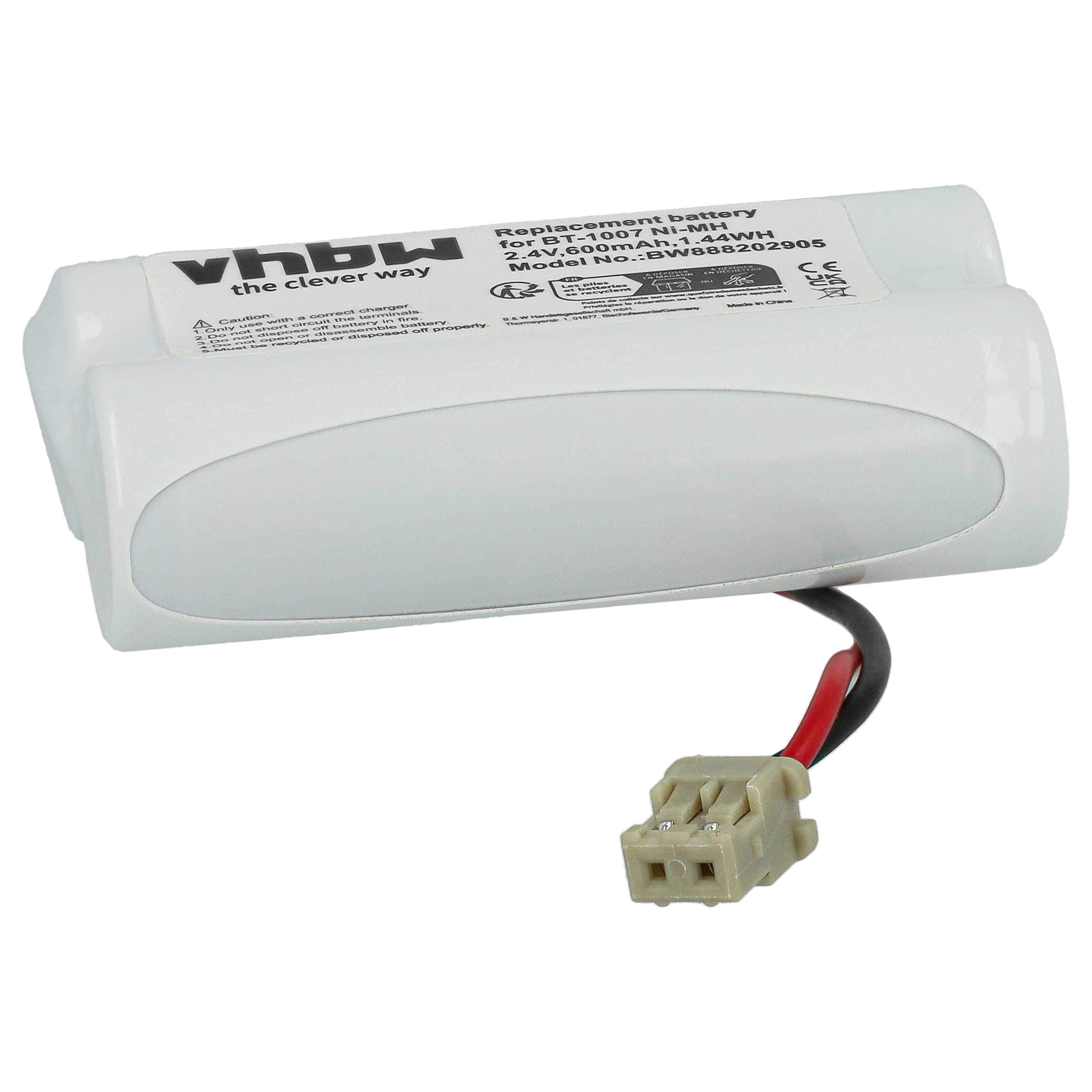 Batterie remplace Memorex BP-904, BT-904 pour téléphone GP - 600mAh 2,4V NiMH