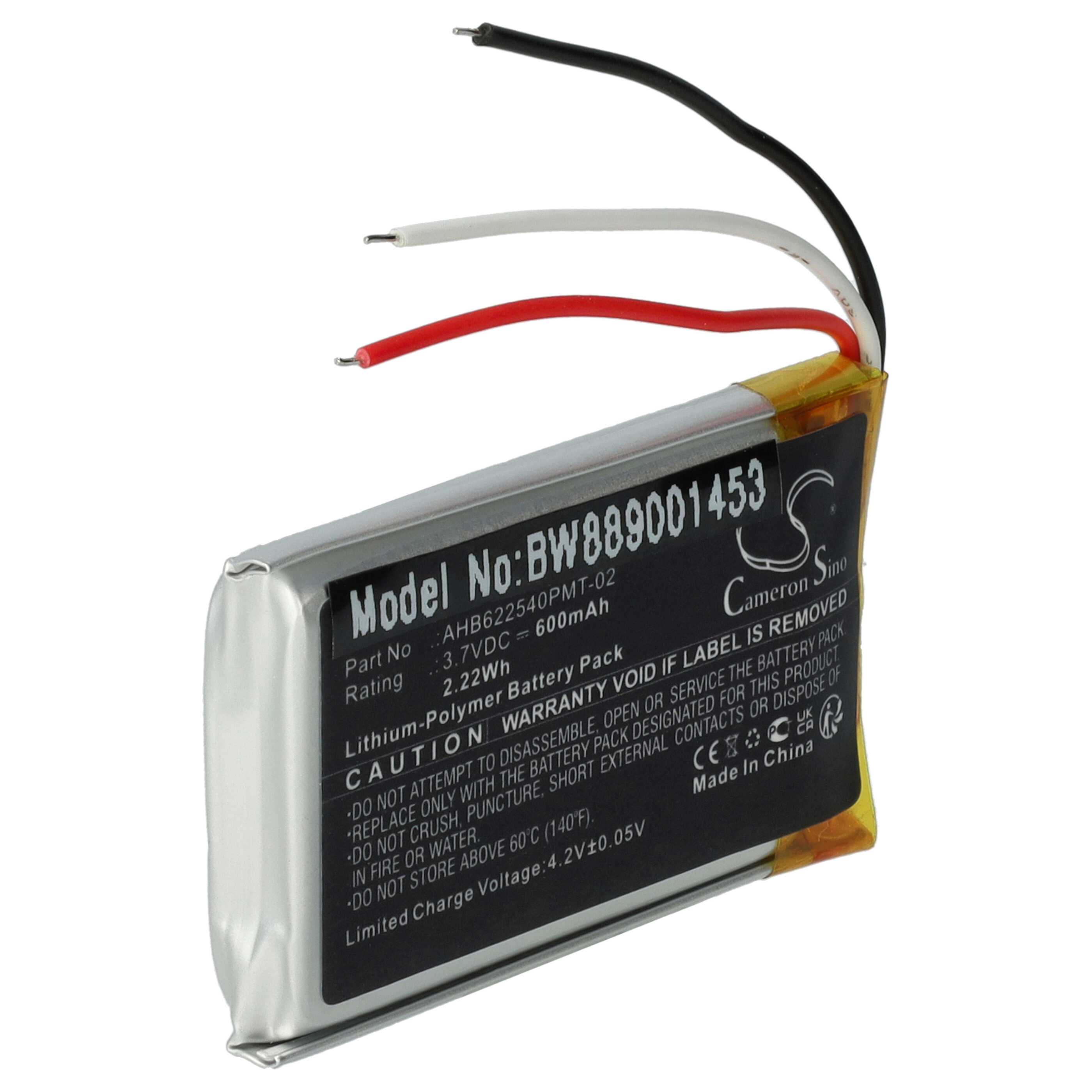Akumulator do słuchawek bezprzewodowych zamiennik Bang & Olufsen 643826, 1643874 - 600 mAh 3,7 V LiPo
