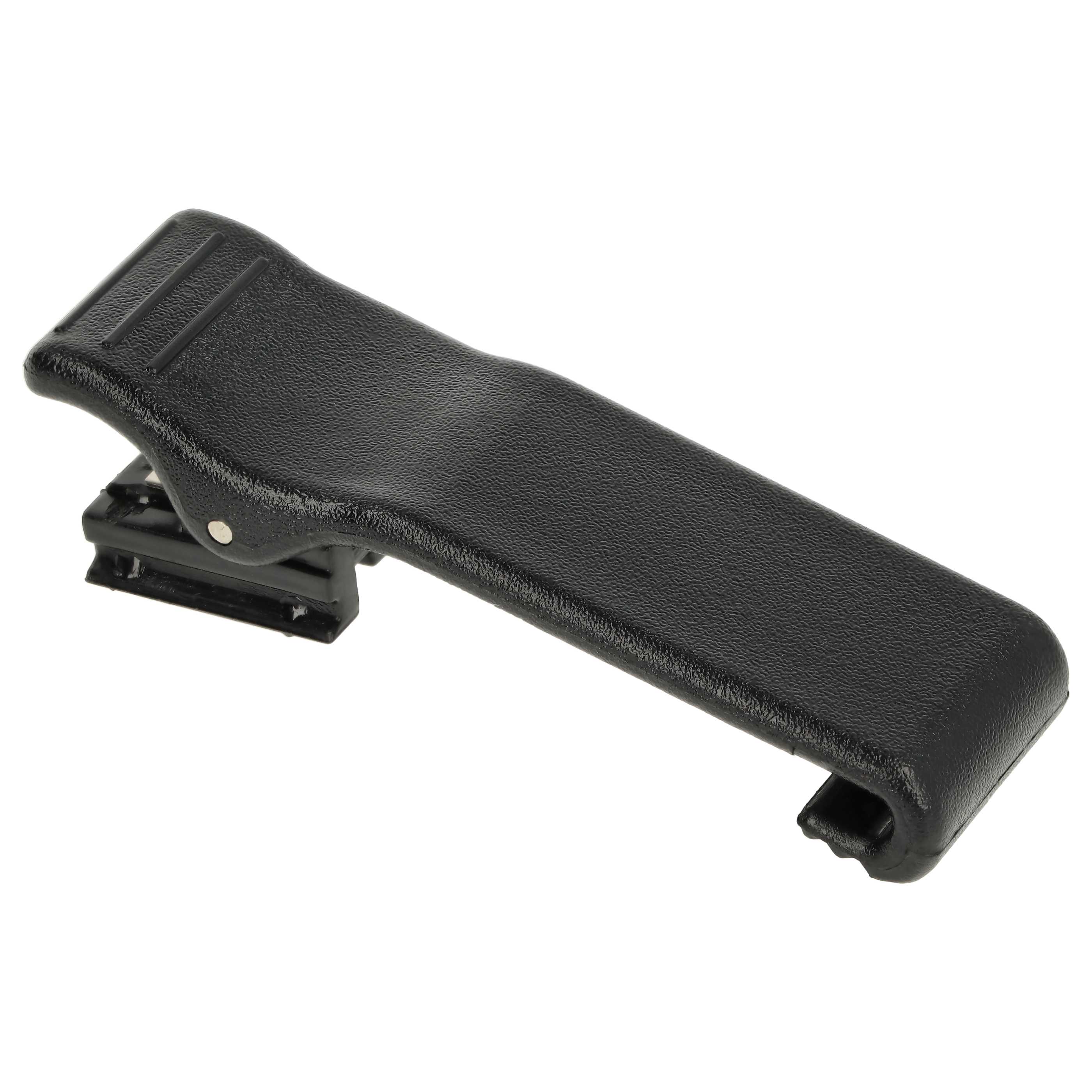 Belt Clip as Replacement for Motorola HLN9724A Radio - Plastic, Black