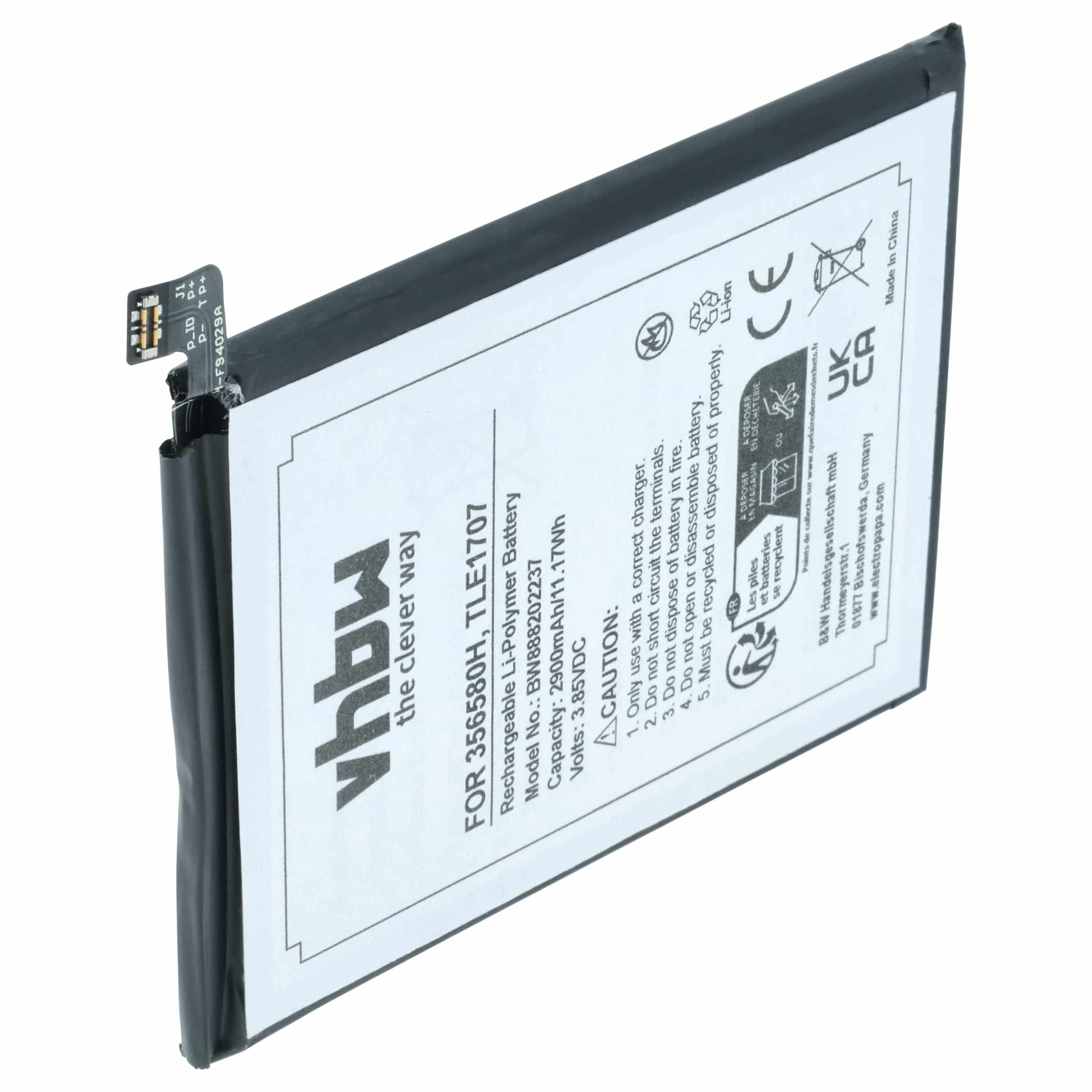 Akumulator do telefonu smartfona zamiennik Wiko 356580H, S104-Z37000-000, TLE1707 - 2900 mAh 3,85 V LiPo