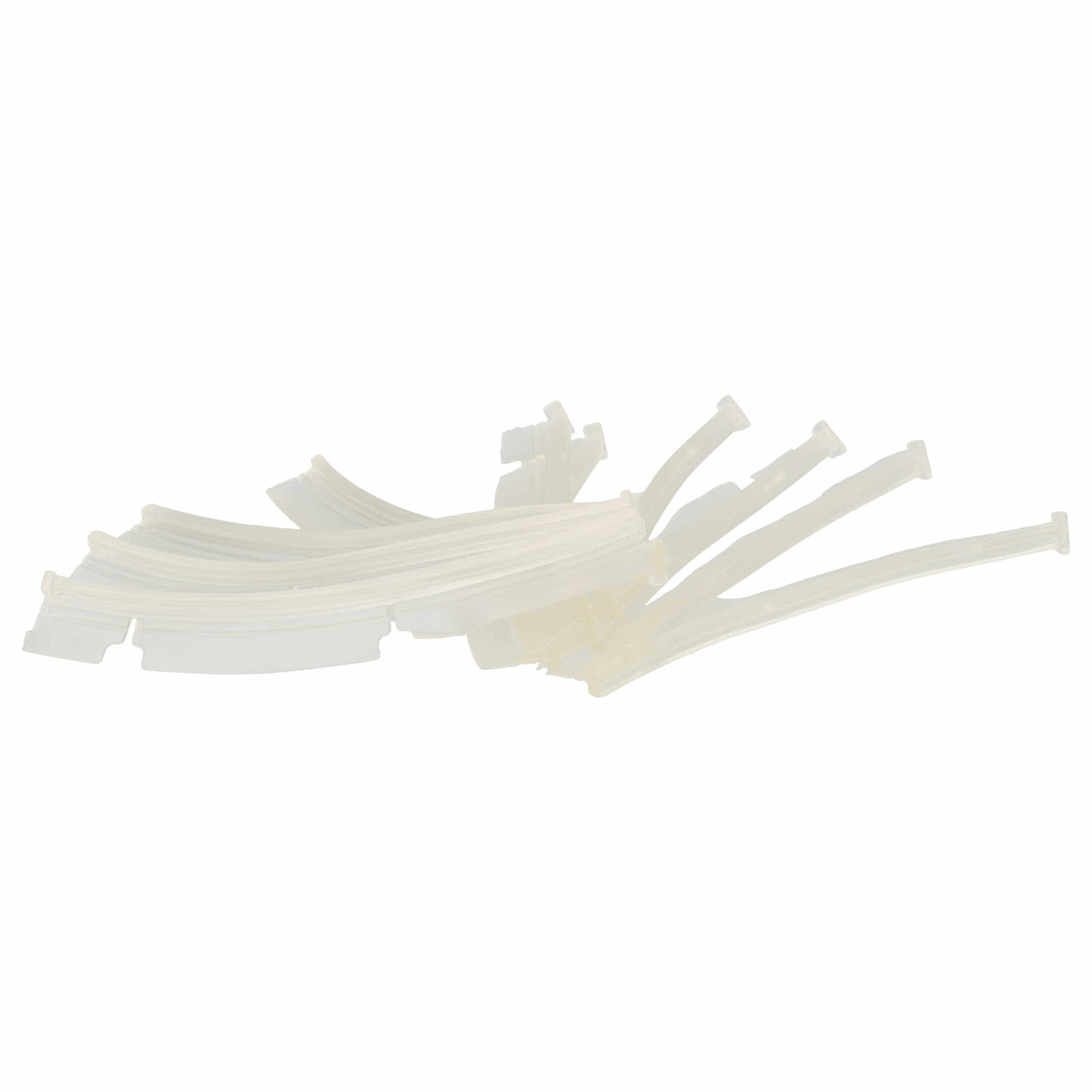 10x Rubber Lip suitable for Neato, Vorwerk XV-11 Robot Vacuum Cleaner etc. - With Slats