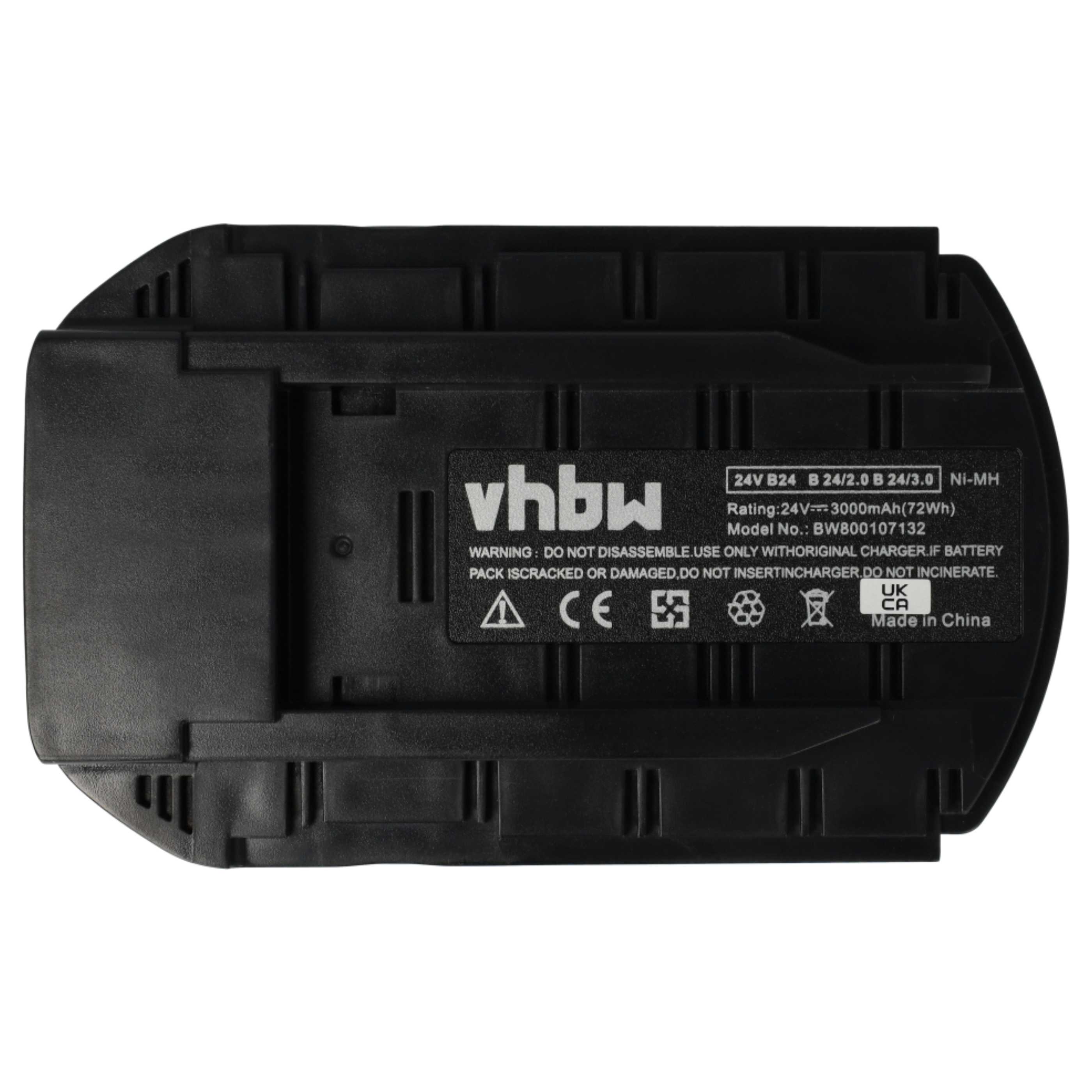 3x Battery replaces Hilti B24, B 24/3.0, B 24/2.0 Electric Power Tool - 3000 mAh, 24 V, NiMH