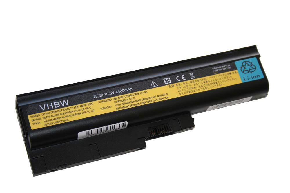 Batterie remplace IBM / Lenovo 40Y6797, 40Y6798, 40Y6795 pour ordinateur portable - 4400mAh 10,8V Li-ion, noir