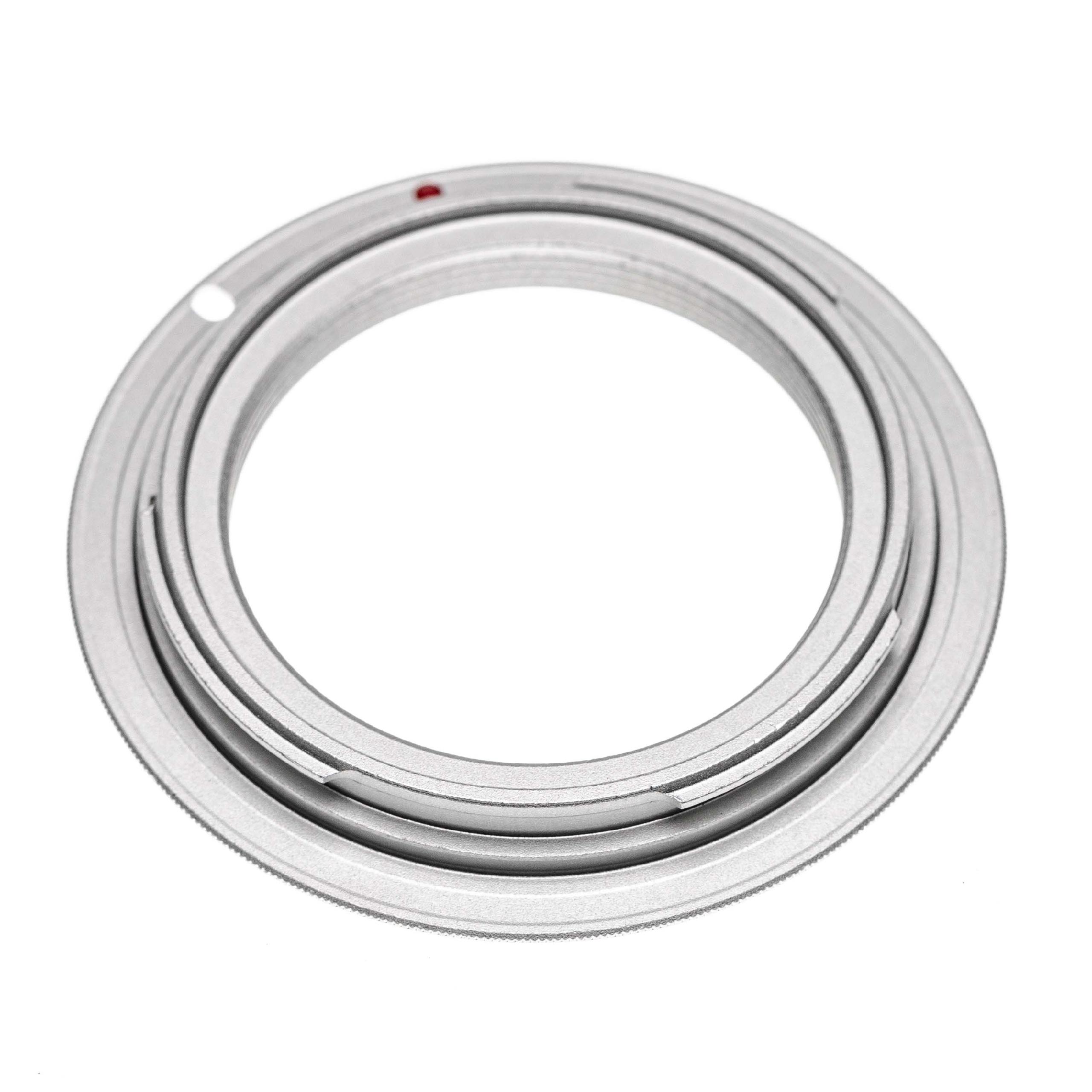 vhbw Adapter Ring compatible with - RF-Bayonet to Lenses with M42 Thread Silver