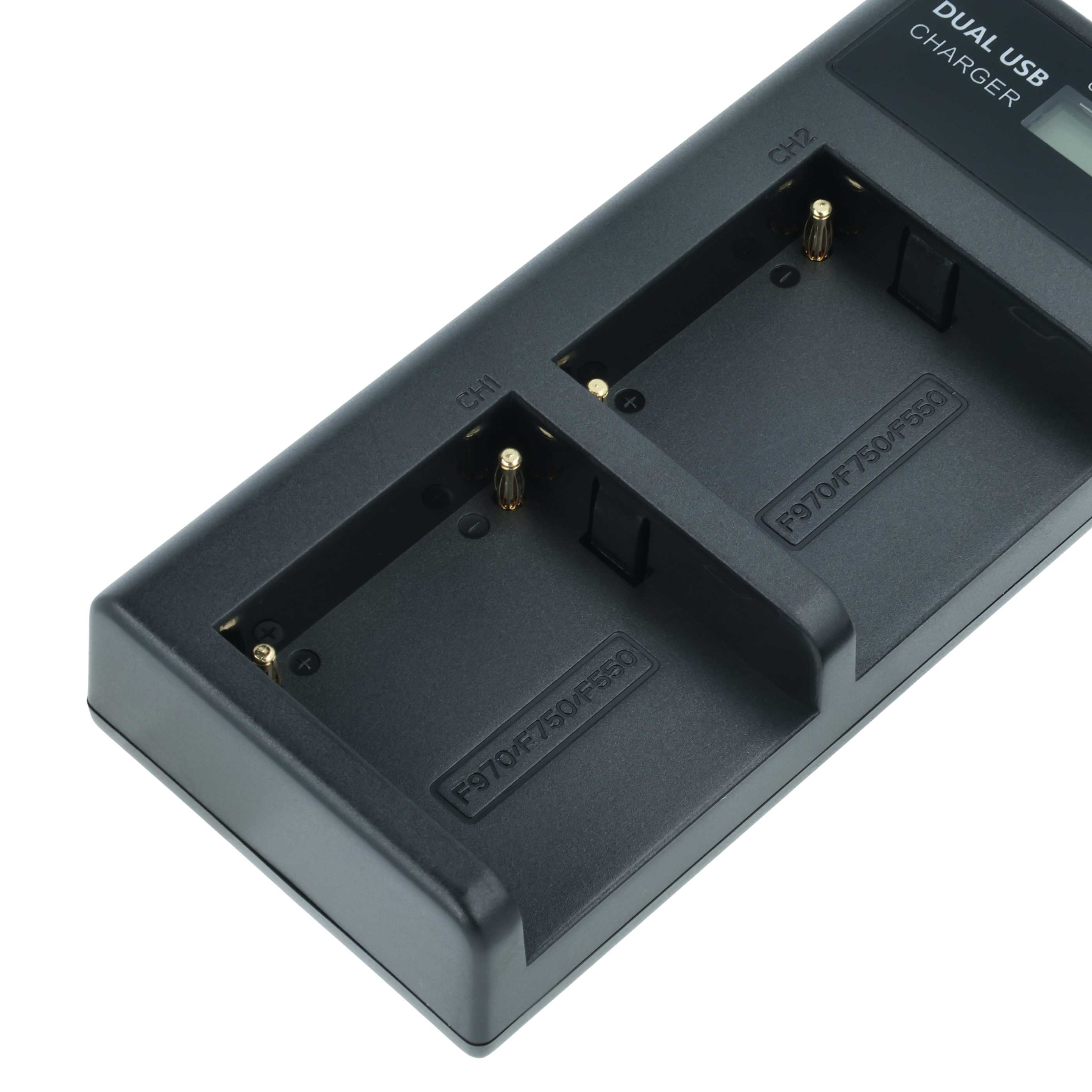Battery Charger Micro-USB + USB-C + Cable Micro-USB suitable for Sony CCD-SC5 Digital Camera