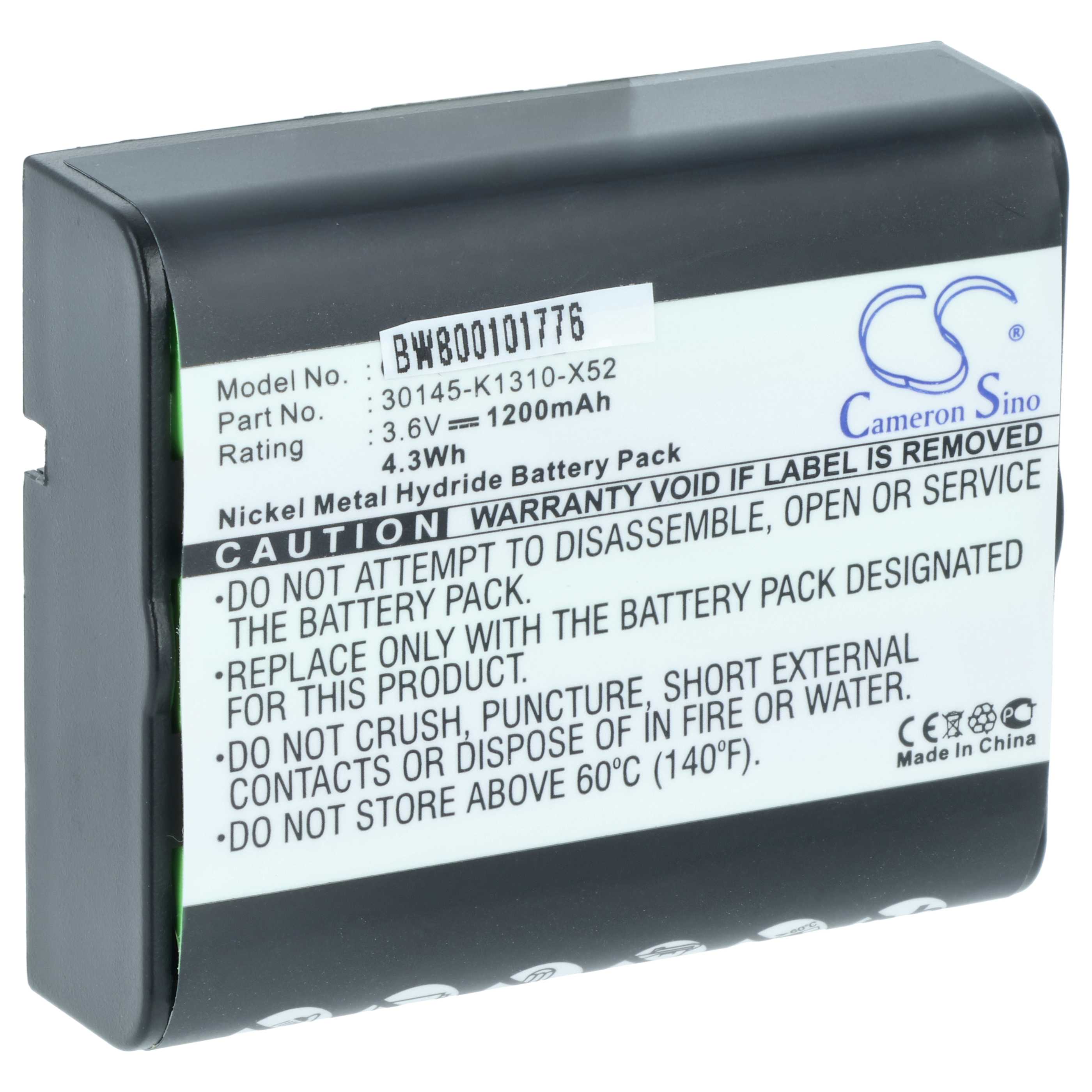 Batterie remplace Siemens 30145-K1310-X52 pour téléphone Telekom / T-Sinus - 1200mAh 3,6V NiMH