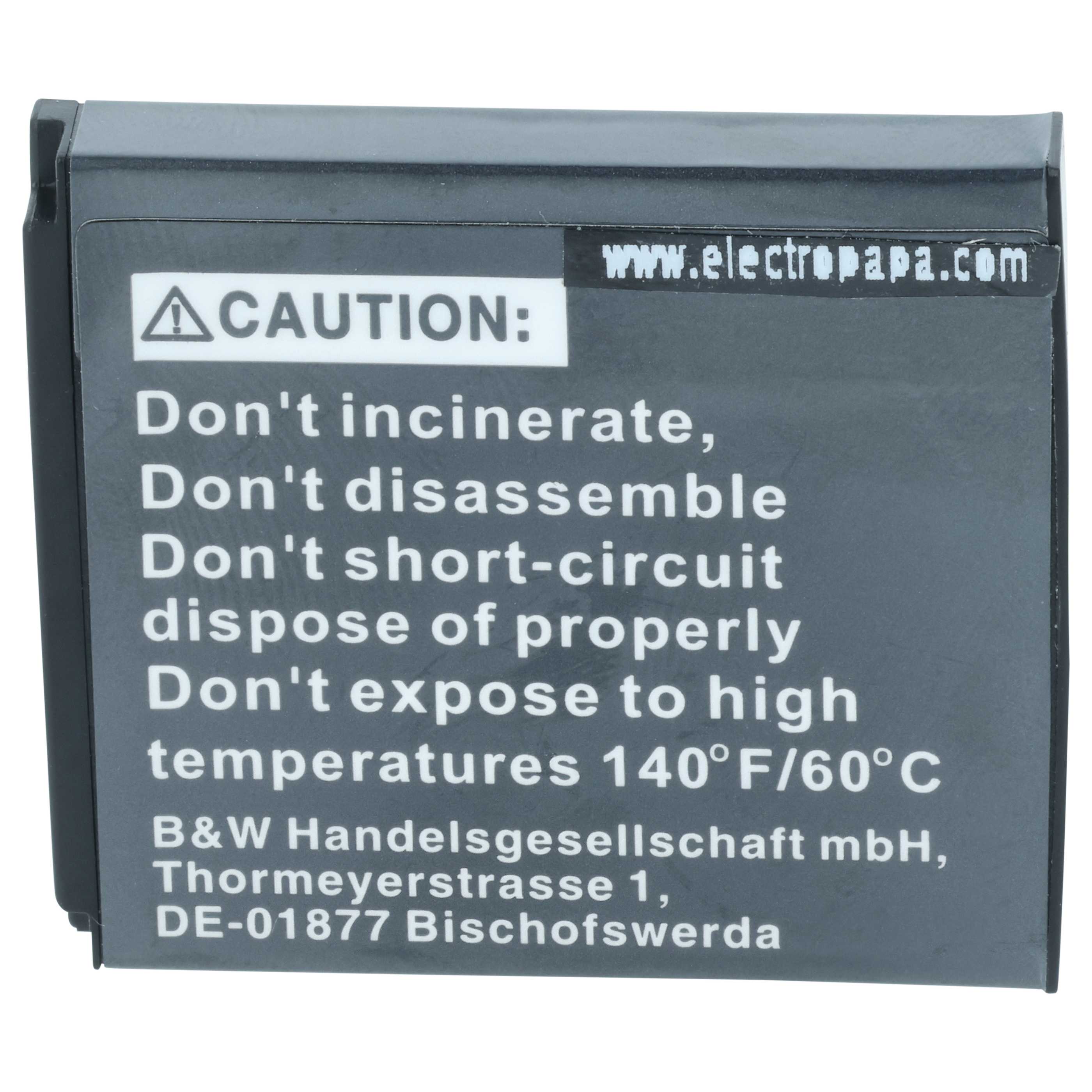 Battery replaces Samsung SLB-0937 - 600mAh, 3.7V, Li-Ion