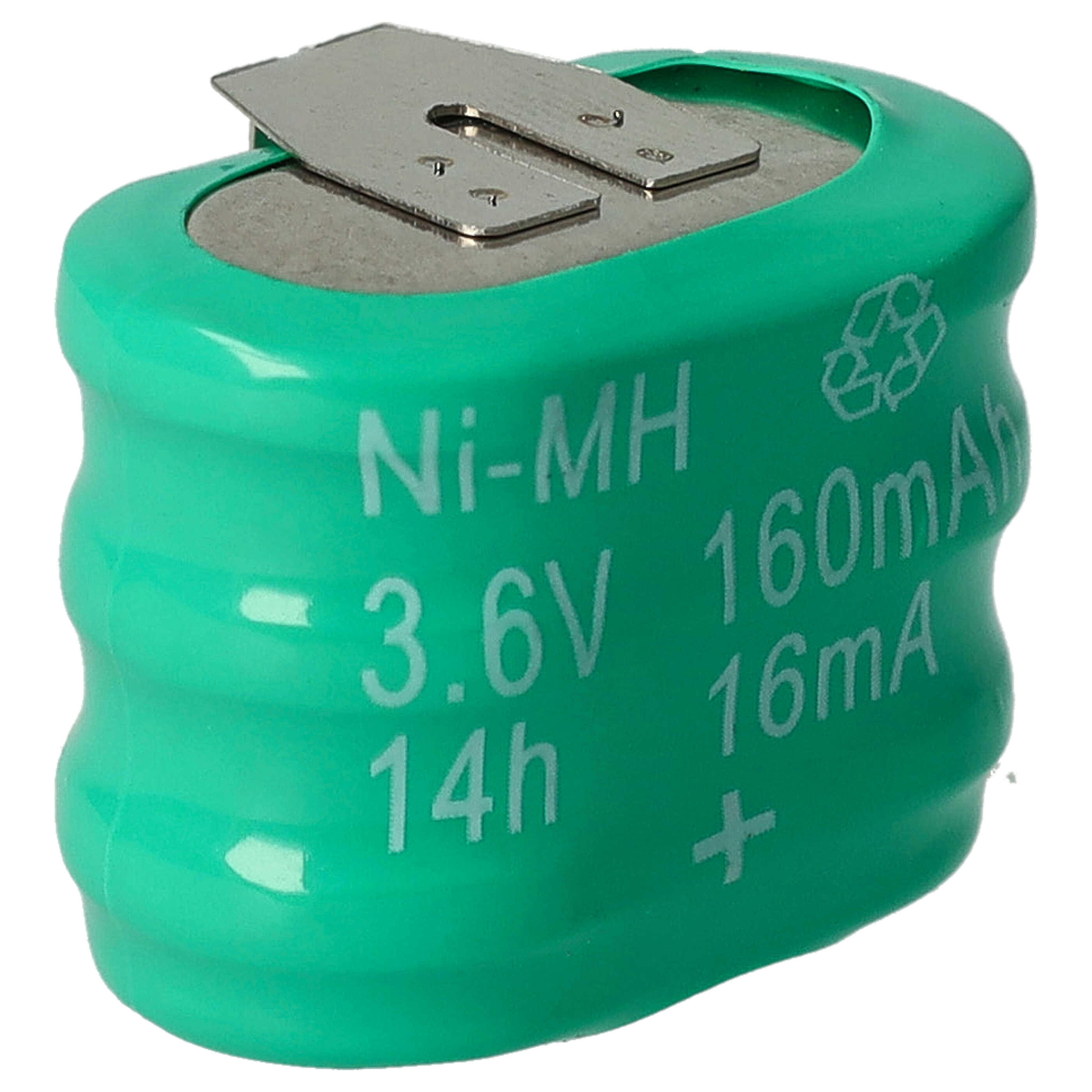 Akumulator guzikowy (3x ogniwo) typ 3/V150H 3 pin do modeli, lamp solarnych itp. - 150 mAh, 3,6 V, NiMH