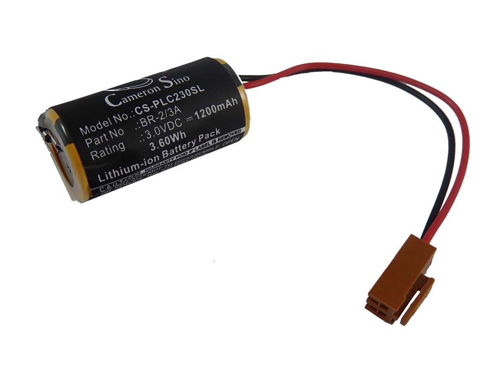 Industrieroboter-Batterie als Ersatz für 44A724534-001, A06B-0168-D111, A06B0168D111 - 1200mAh 3V Li-MnO2