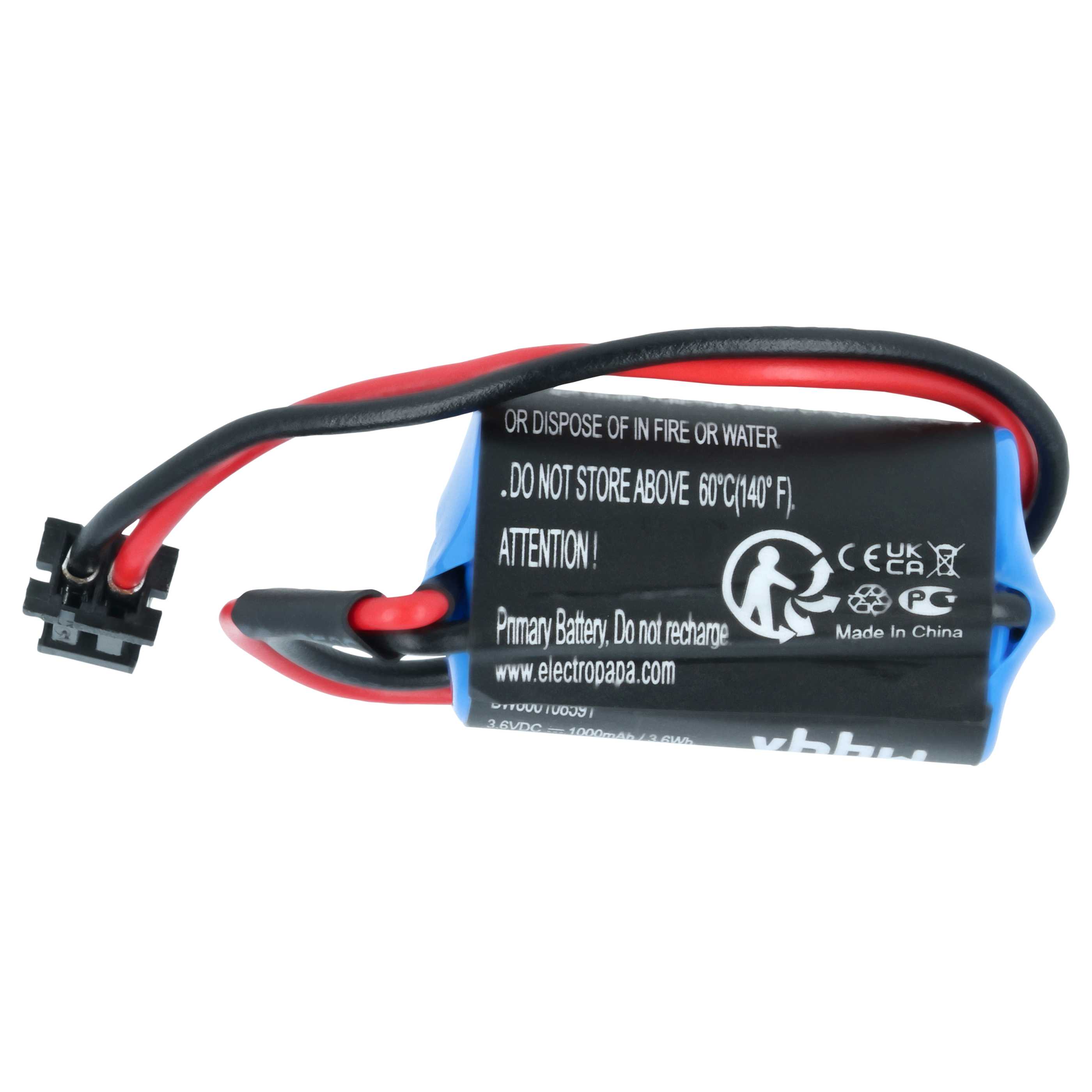 Industrial Controller 5x Battery replaces Omron JZSP-BA01-01, JZSP-BA01 - 1000mAh 3.6V Li-Ion