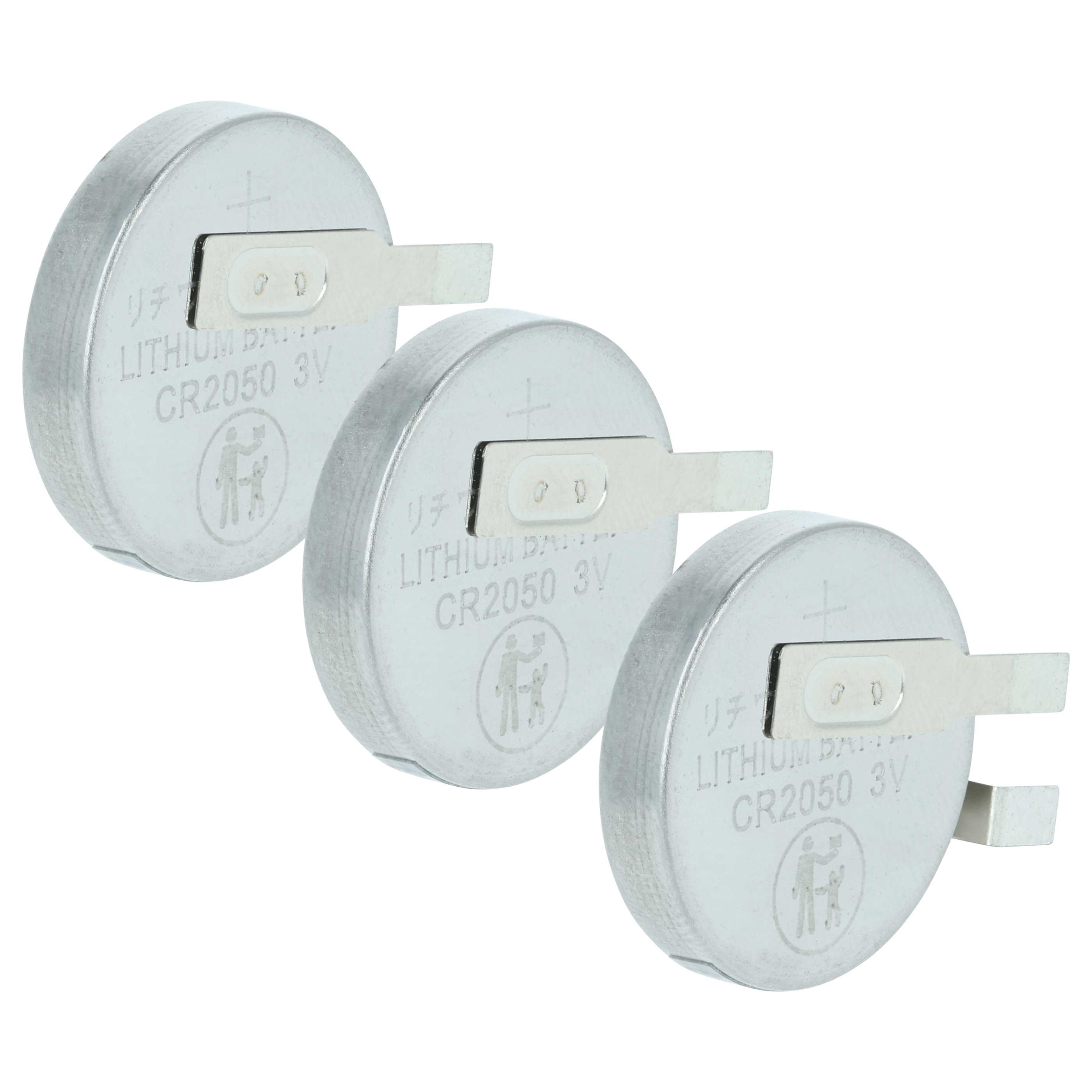 3x Button Cell Battery Type Maxell CR2050HR for Model Building Solar Lamps etc. - 0.35 Ah 3 V Li-Ion