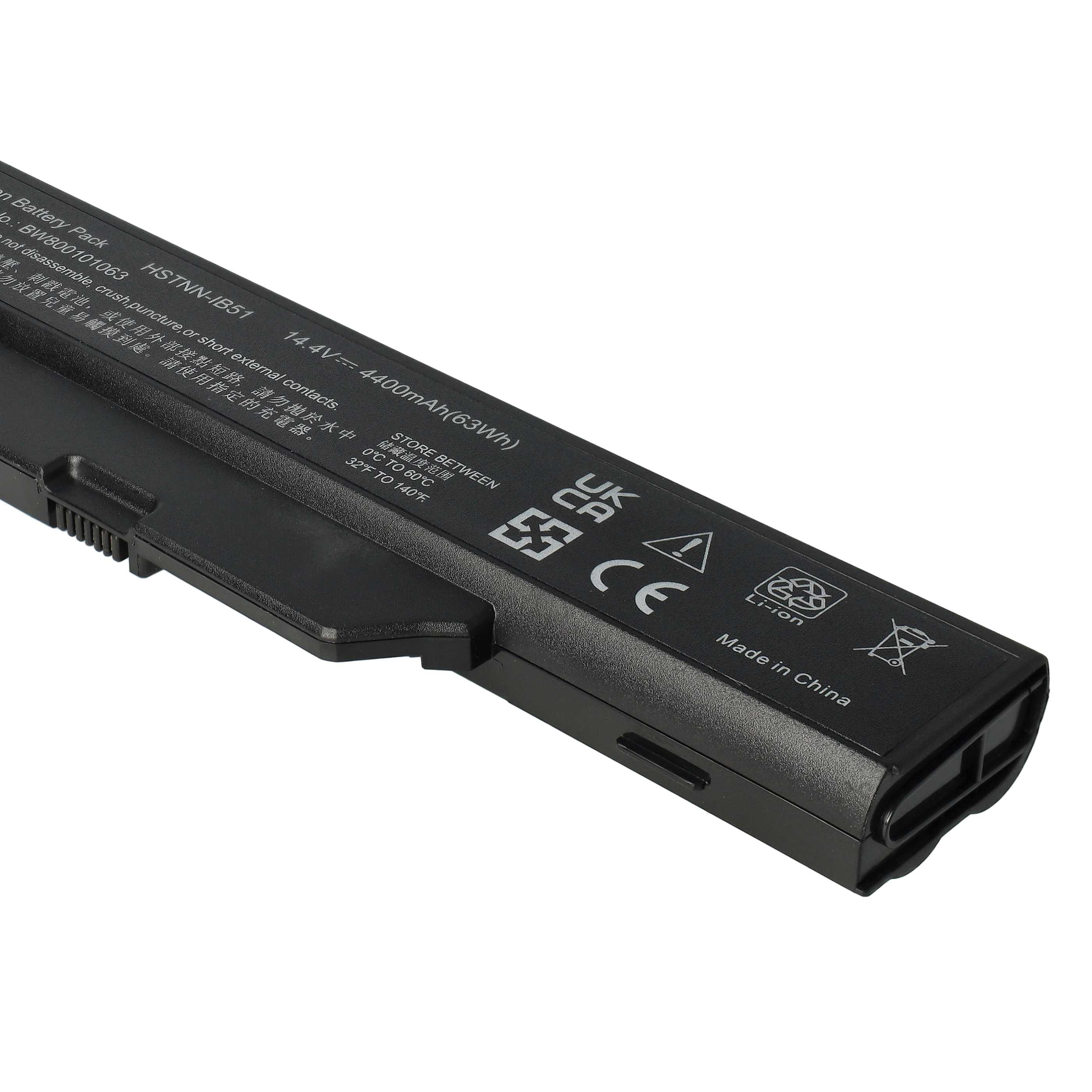 Akumulator do laptopa zamiennik HP Compaq 451085-141, 451086-001, 451085-661 - 4400 mAh 14,4 V Li-Ion, czarny