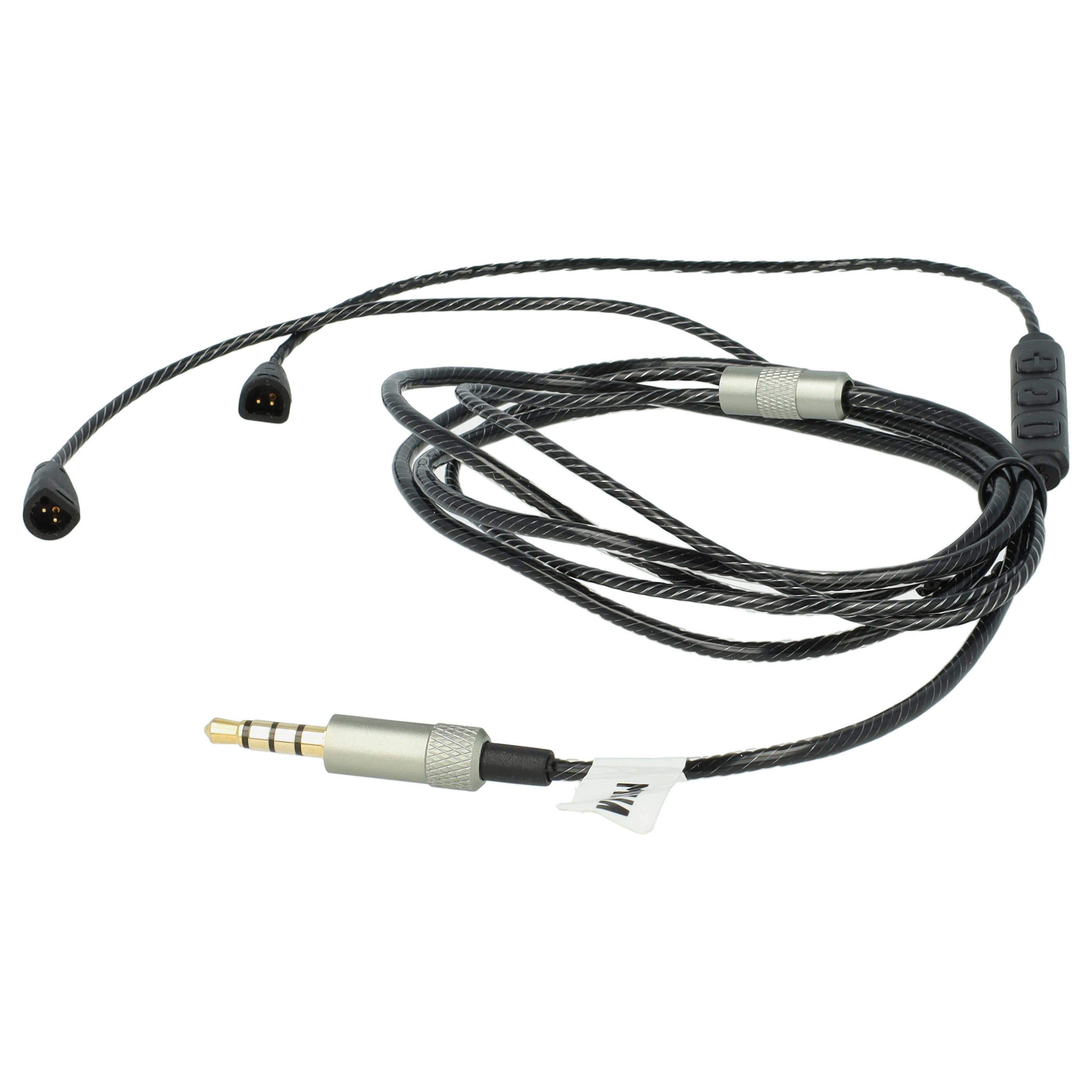 Kopfhörer Kabel passend für Sennheiser IE8, IE80 , 120 cm, schwarz