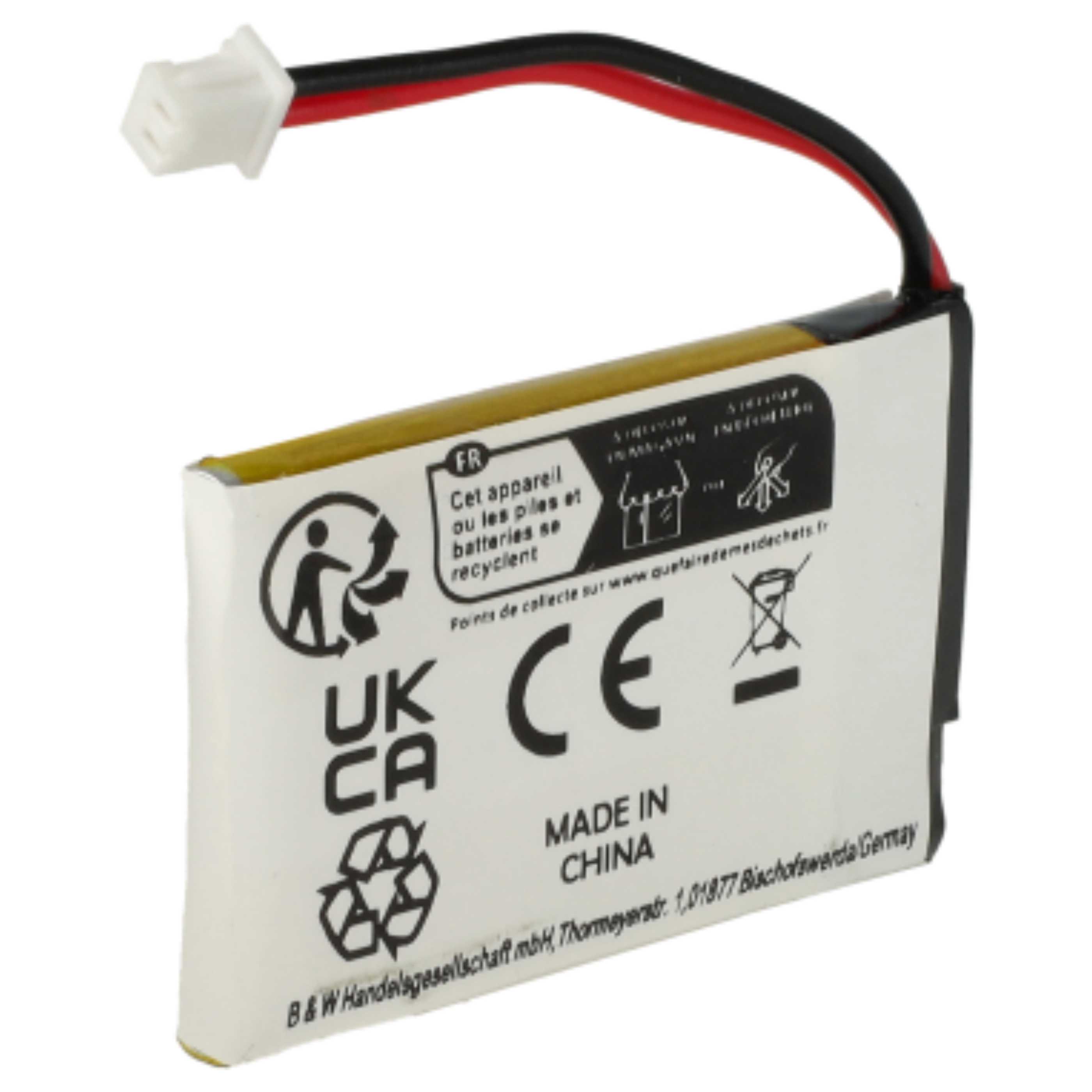 5x Akumulator do słuchawek bezprzewodowych zamiennik 452128, B511007 - 180 mAh 3,7 V LiPo
