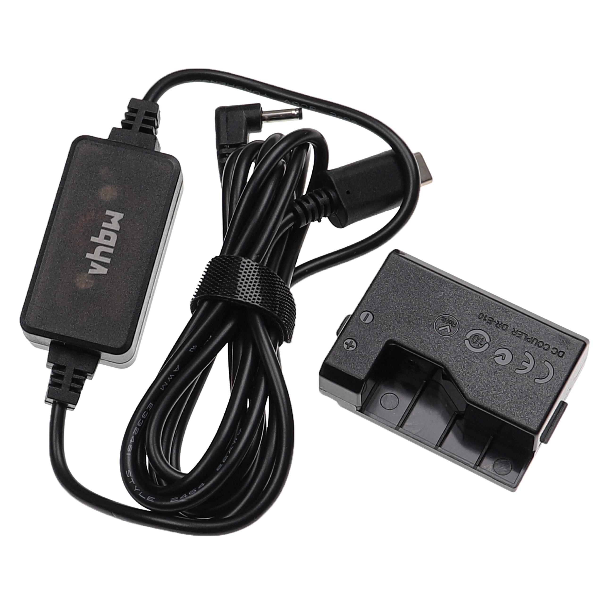 USB Power Supply replaces ACK-E10 for Camera + DC Coupler as Canon - 2 m, 8.4 V 3.0 A