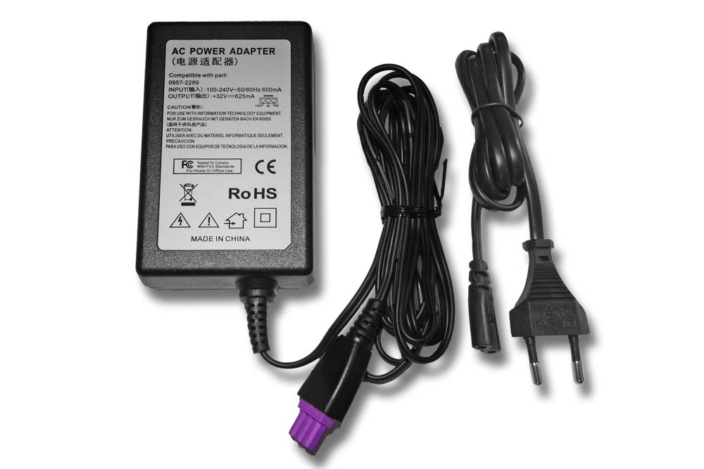 Mains Power Adapter replaces HP 0957-22389, 0957-2242, 0957-2269, 0957-2280 for Printer - 200 cm