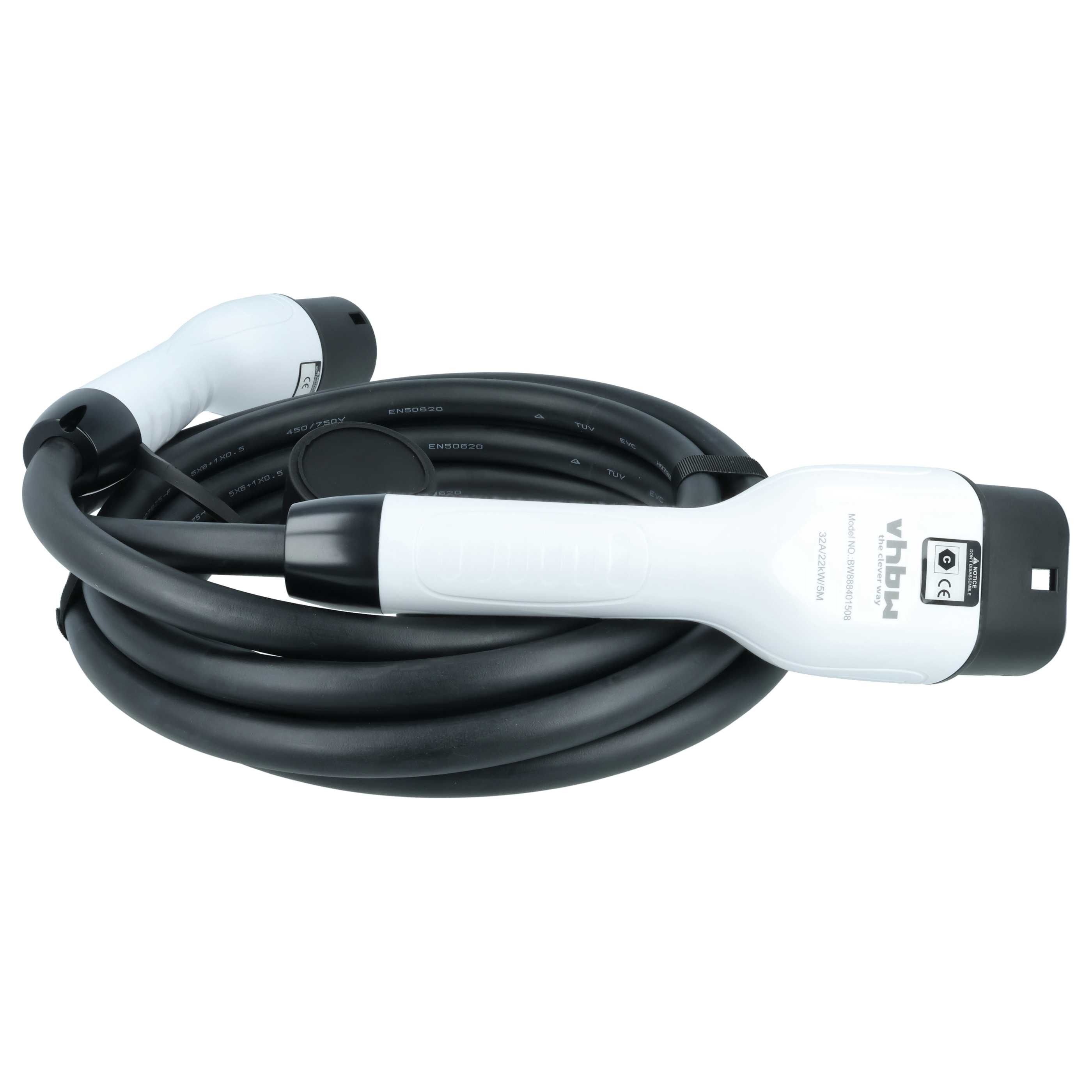 Charging Cable - Type 2 to Type 2 Cable, 3-phase, 32 A, 22 kW, 5 m