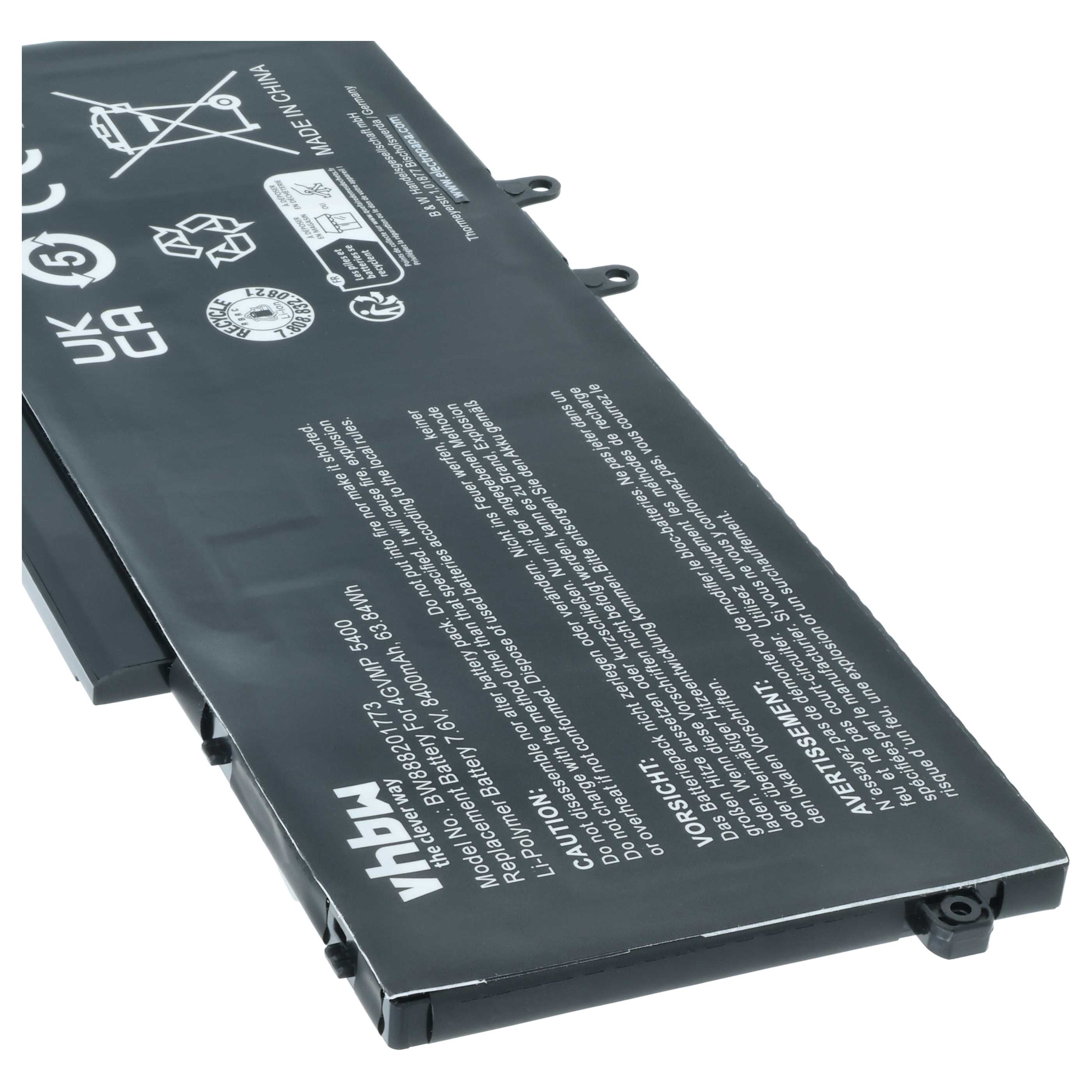 Akumulator do laptopa zamiennik Dell 09JRYT, 0C5GV2, 0X77XY, 4GVMP, X77XY - 8400 mAh 7,6 V Li-Ion, czarny