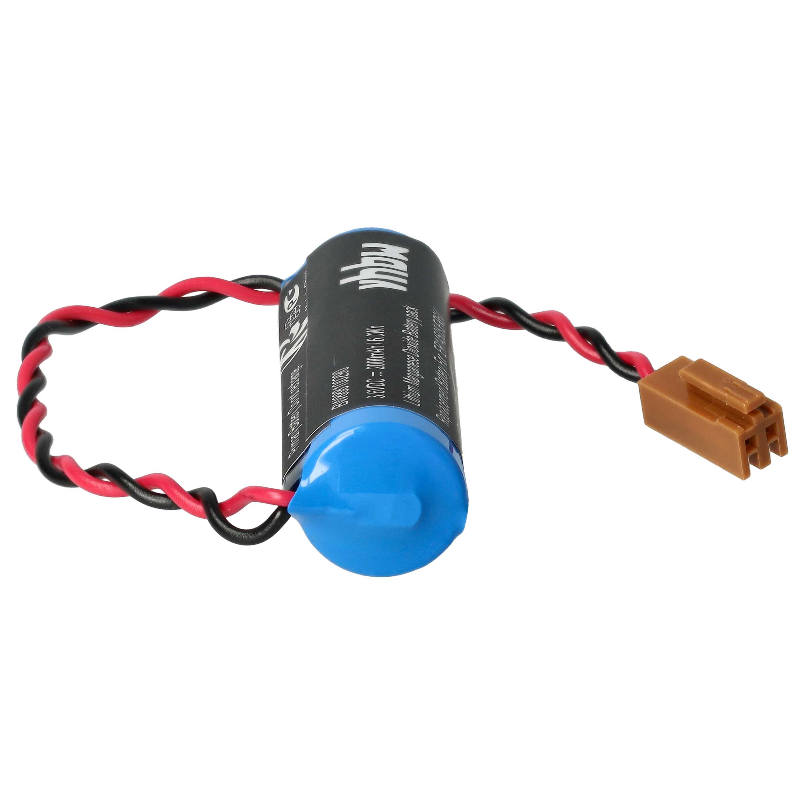 5x Bateria do PLC programowalnego sterownika zamiennik Toshiba ER6V, JAE2P - 2000 mAh 3,6 V Li-MnO2