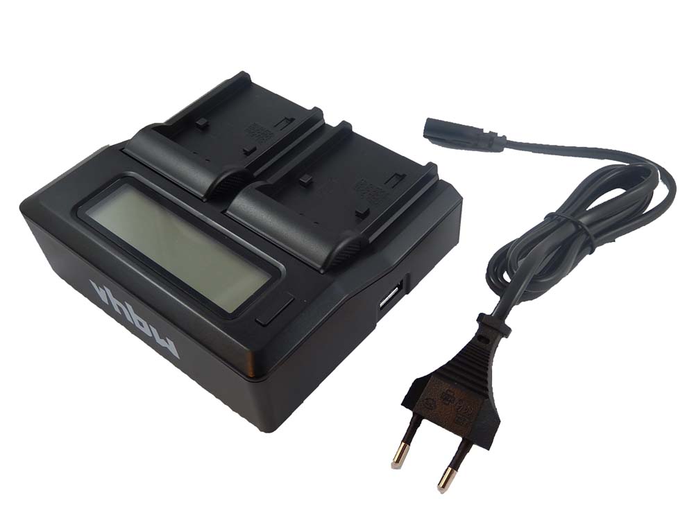 Battery Charger replaces Sony AC-VQP10 suitable for Sony NP-FP30 Camera etc. - 2.1 A, 5 V